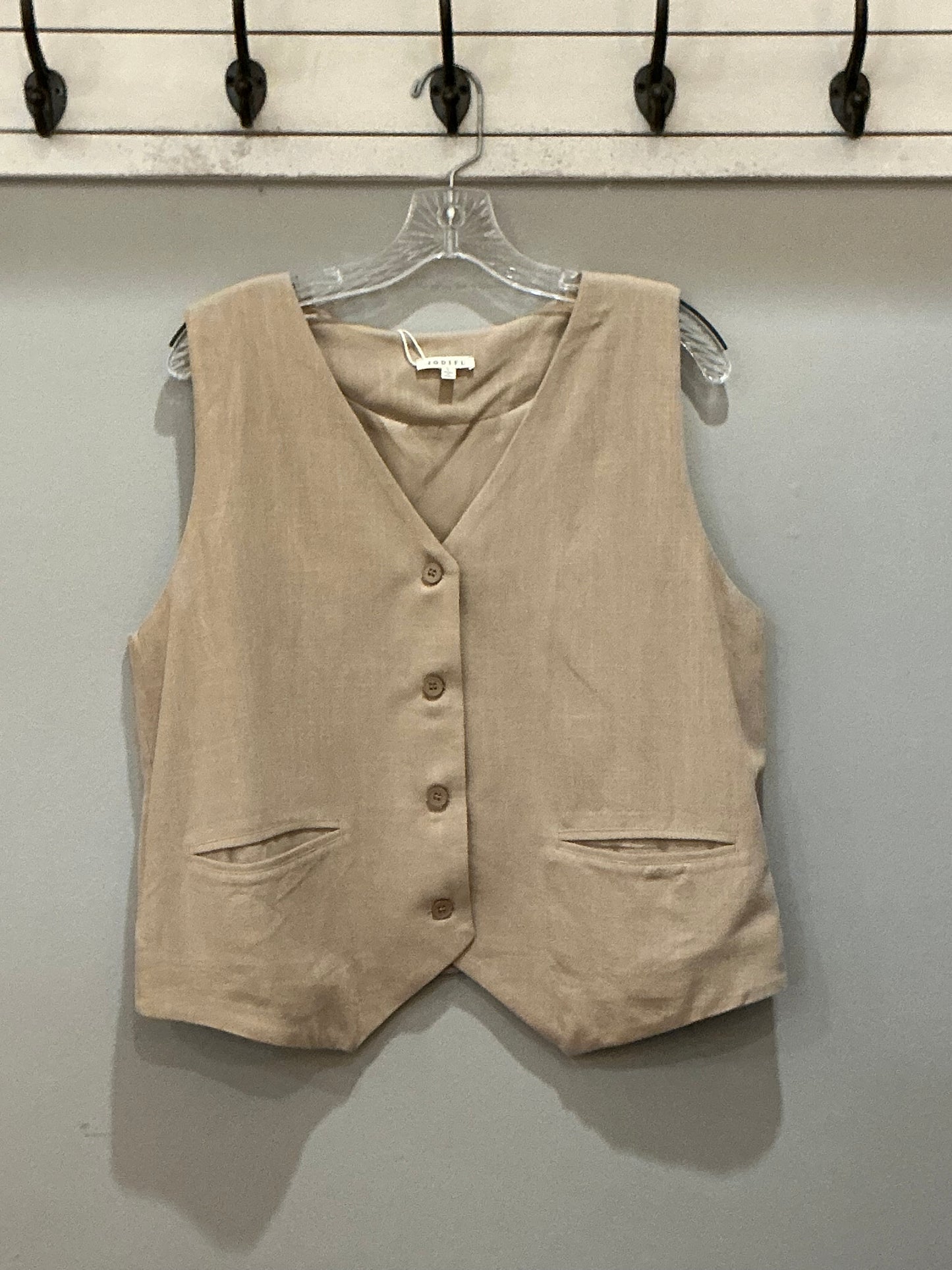 TAUPE SLVLESS VEST (G14051