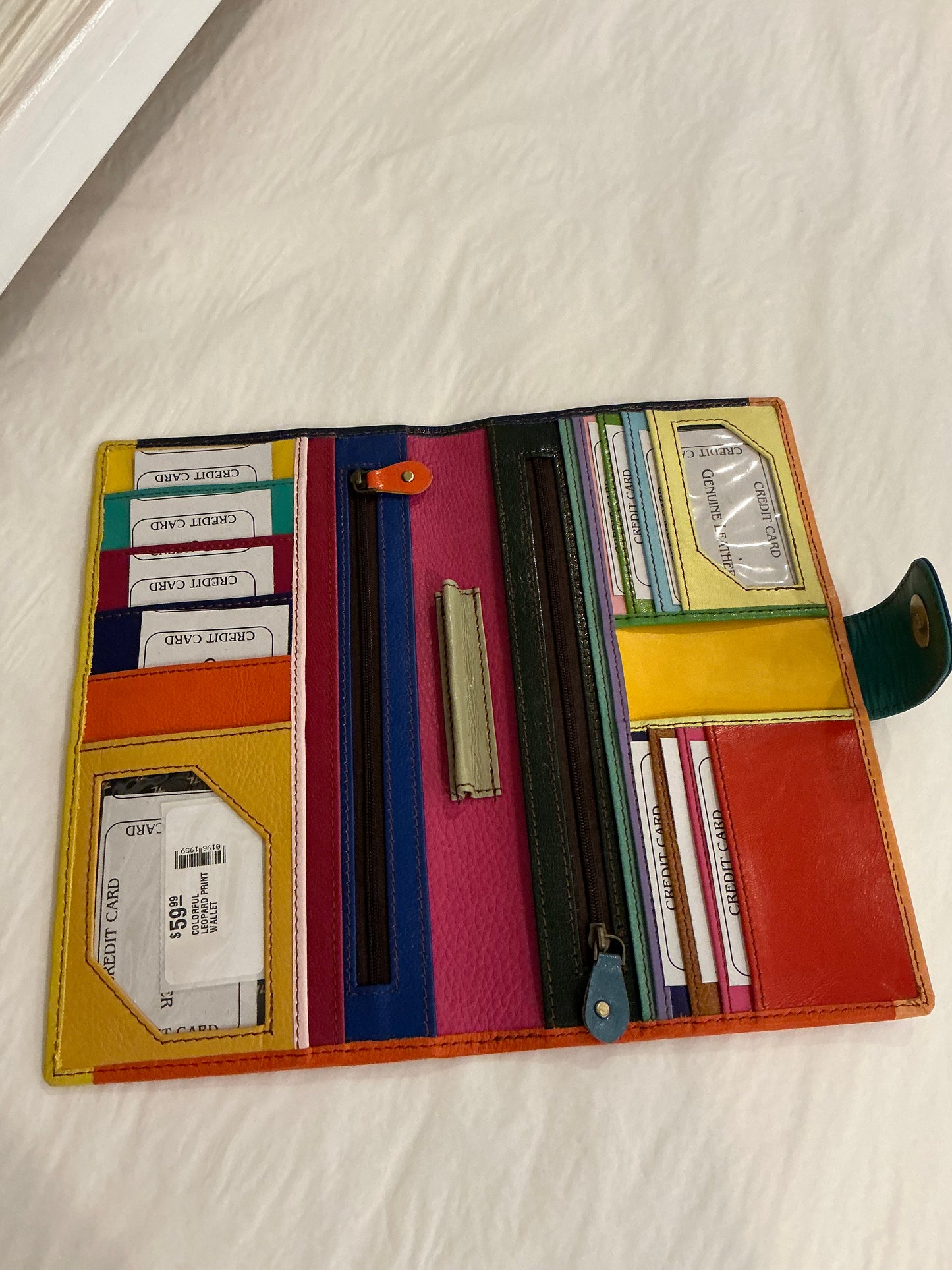 COLORFUL LEOPARD PRINT WALLET