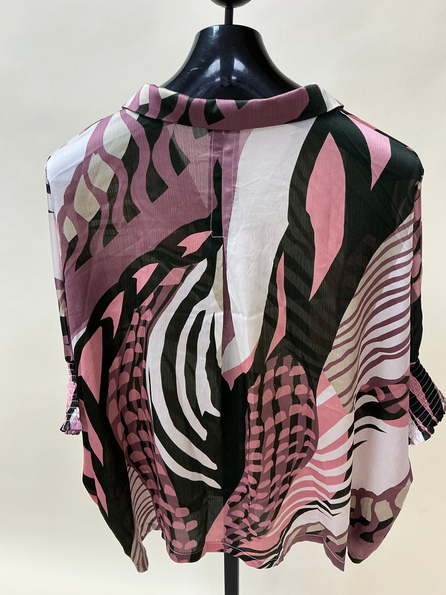 MAUVE MIX PRINT BLOUSE (K8738