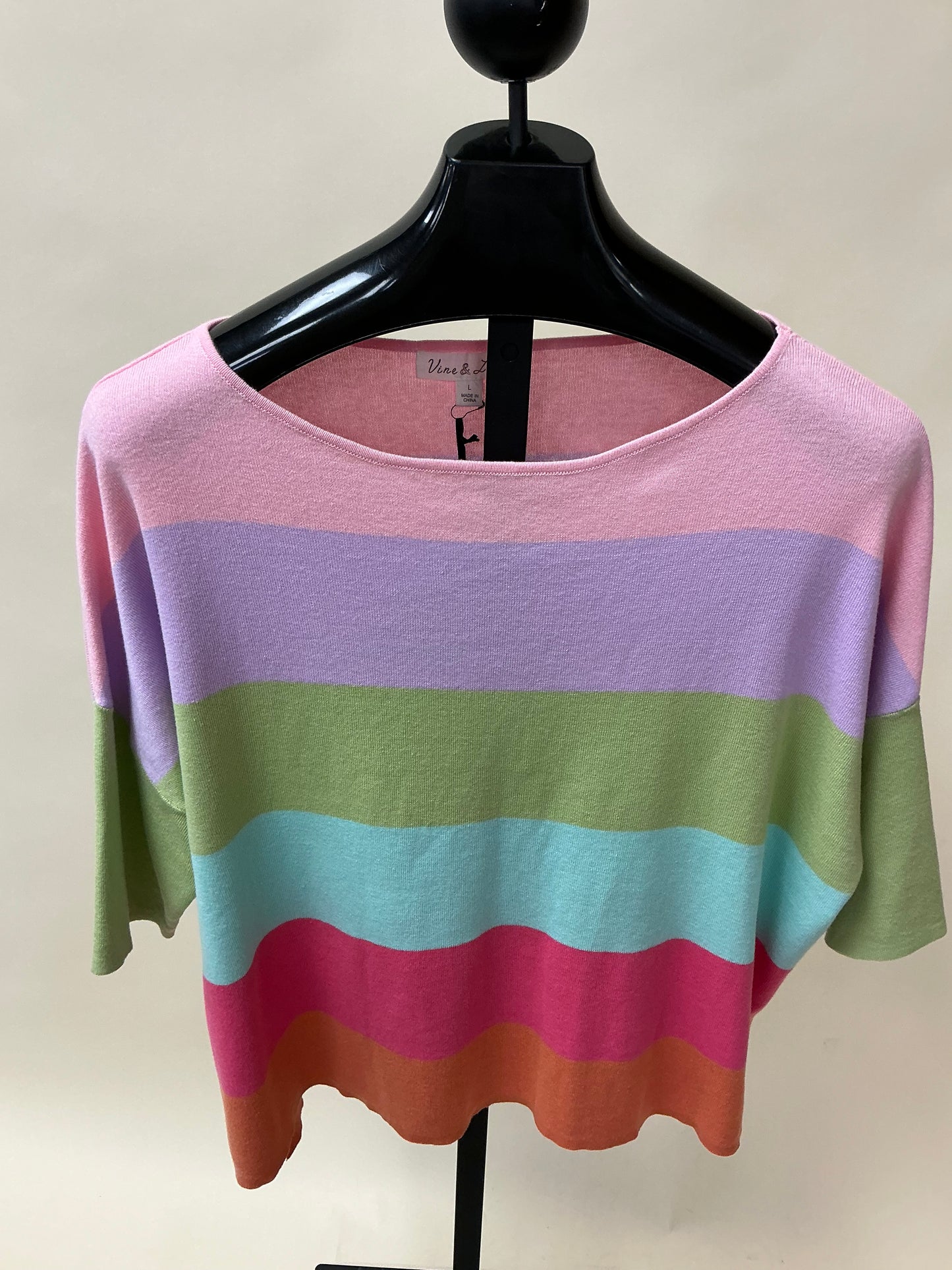 STRIPED COLORBLOCK SWEATER (VT82093