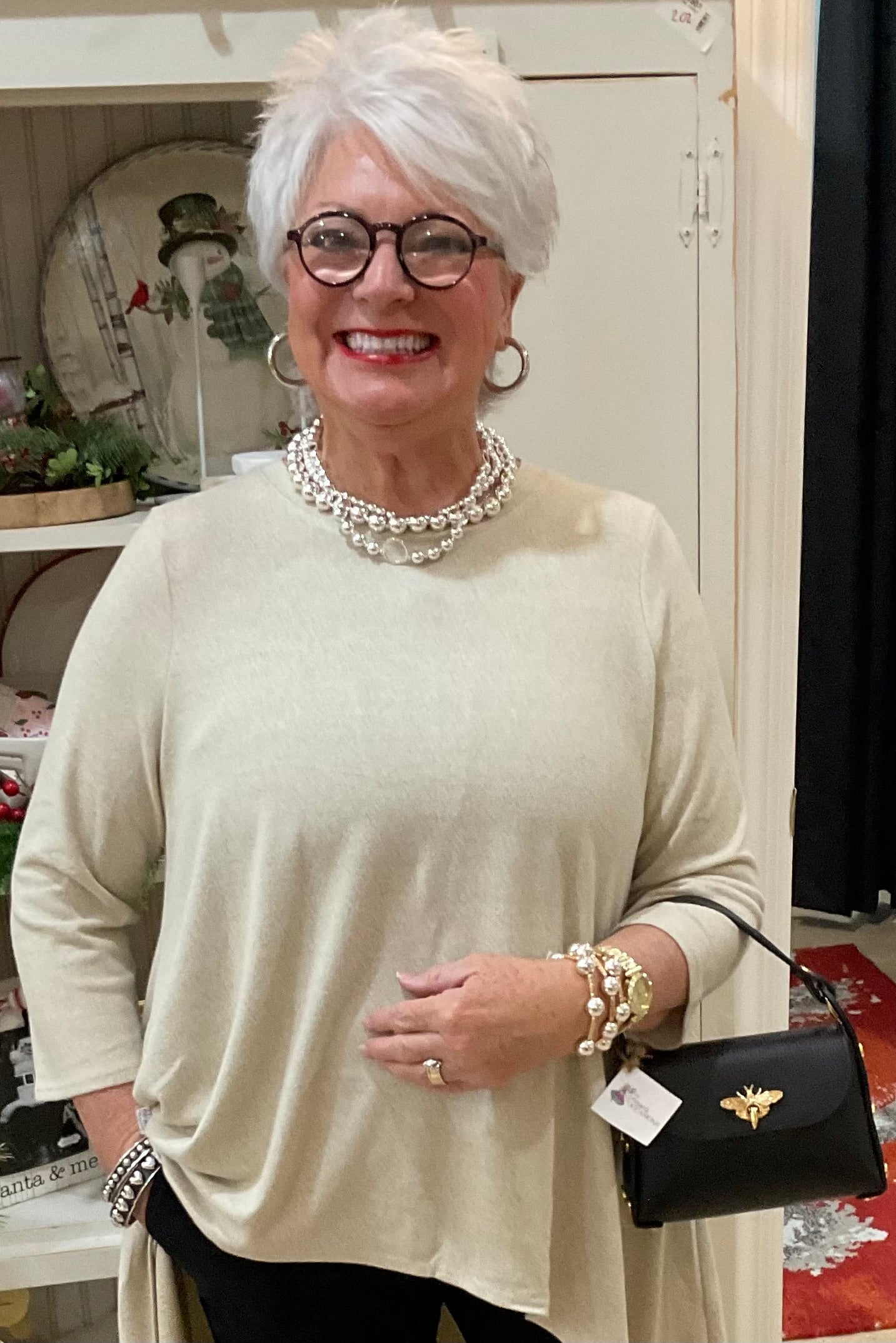 GOLD/SLV BEADED BRAC