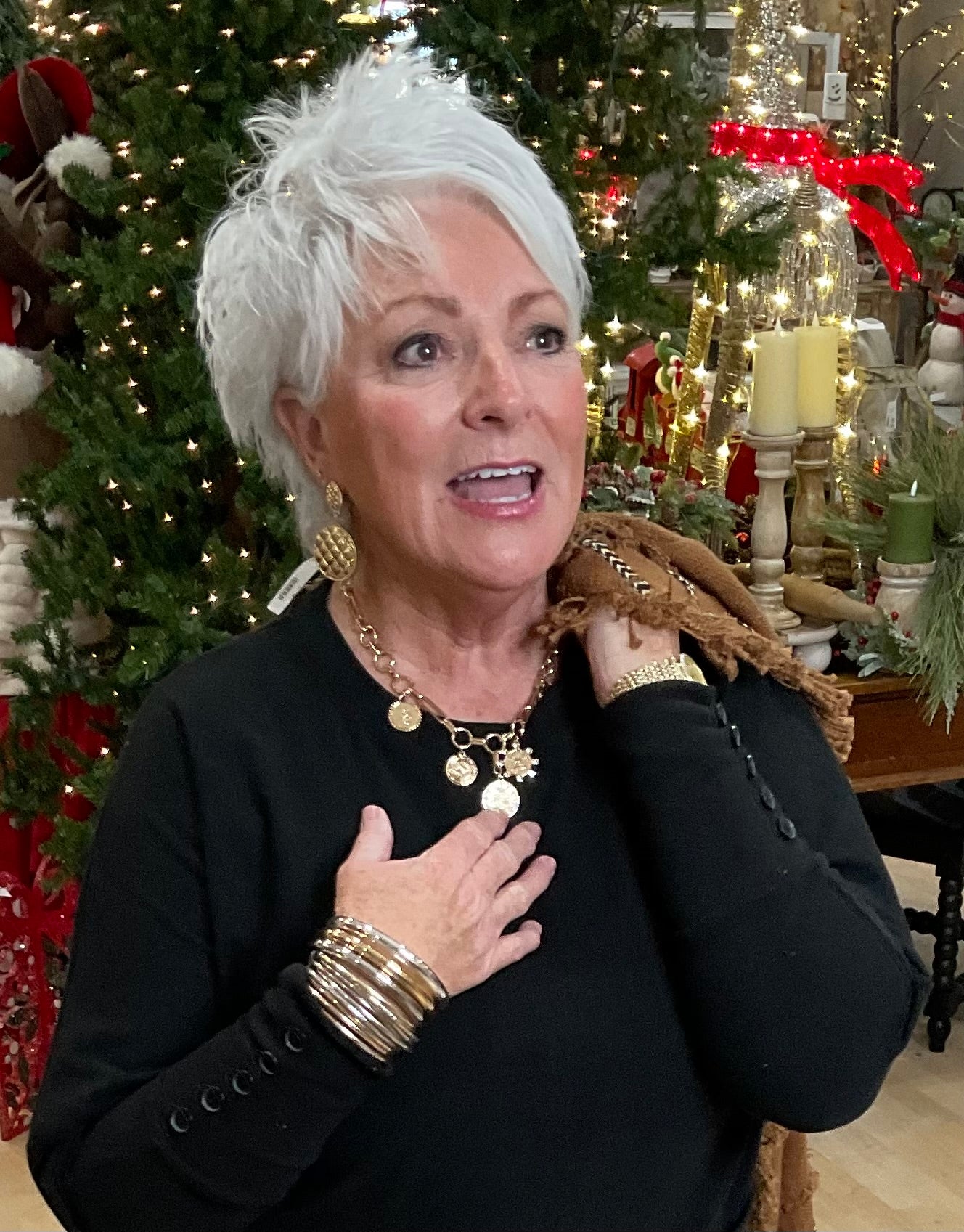 GOL/SLV BANGLE SET (TB9646GNRS