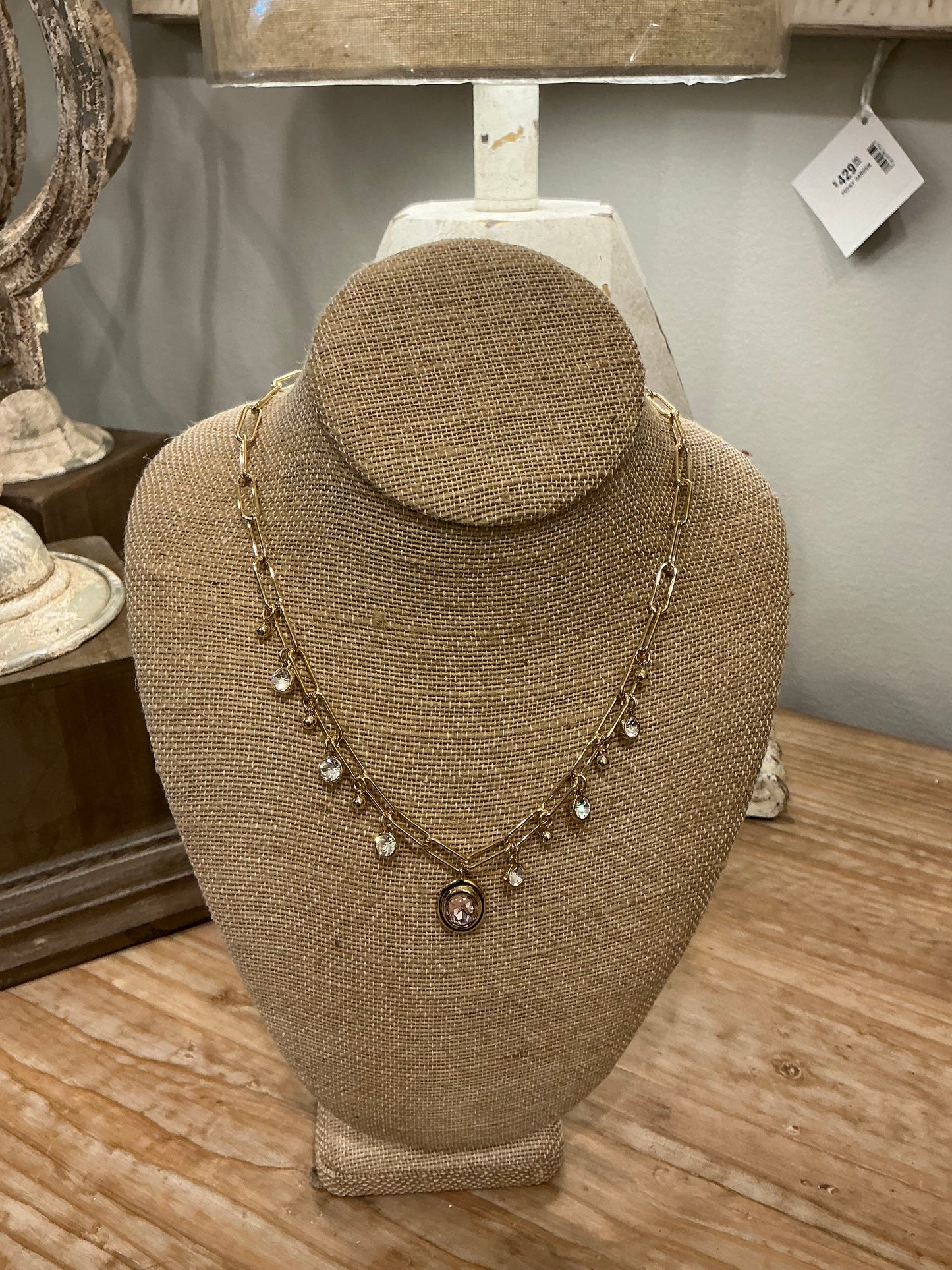 GOLD EMBELISHED NECKLACE