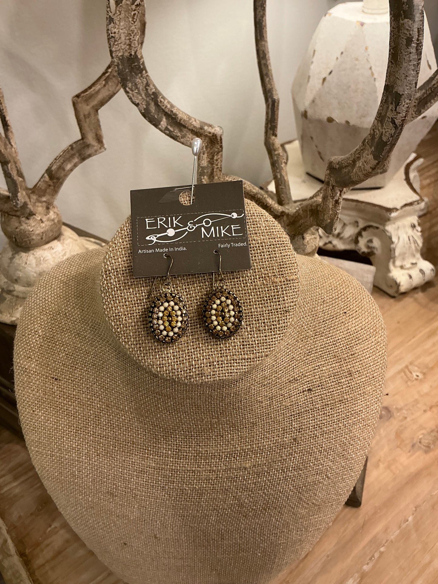 SEED BEAD DROP EARRING