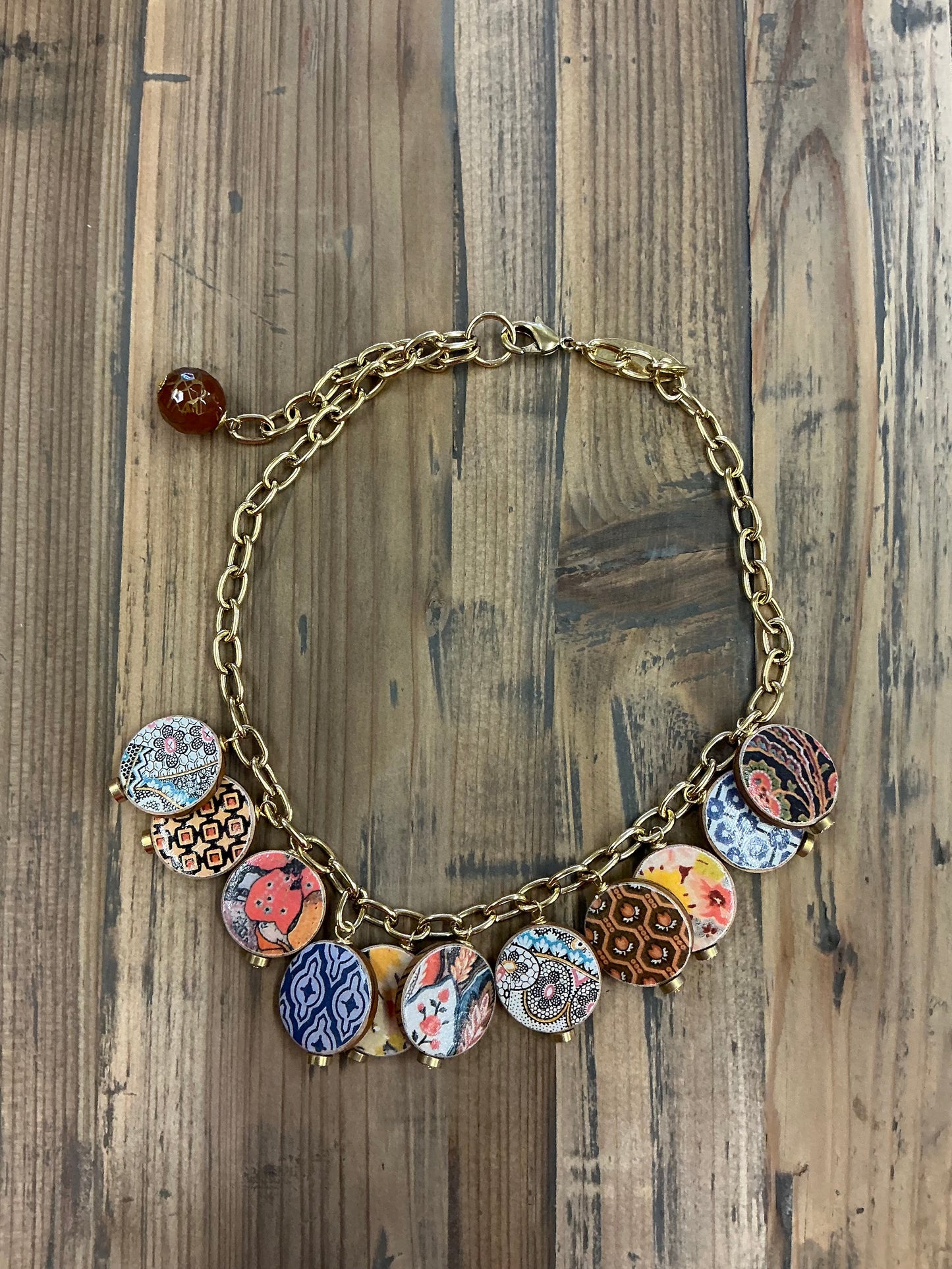 ART DECO CHARM NECKLACE