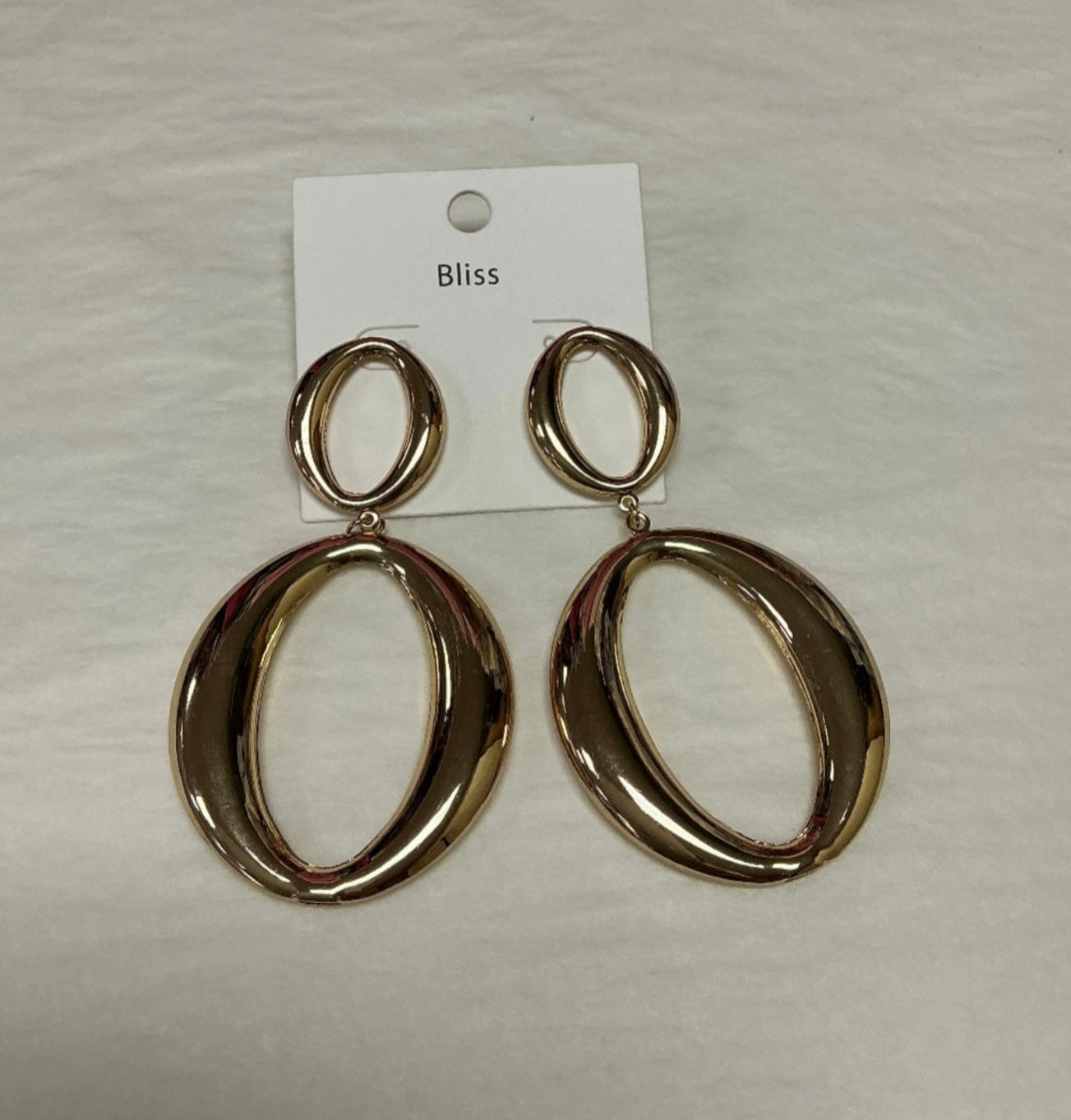 GS OVAL DOUBLE O EARRING