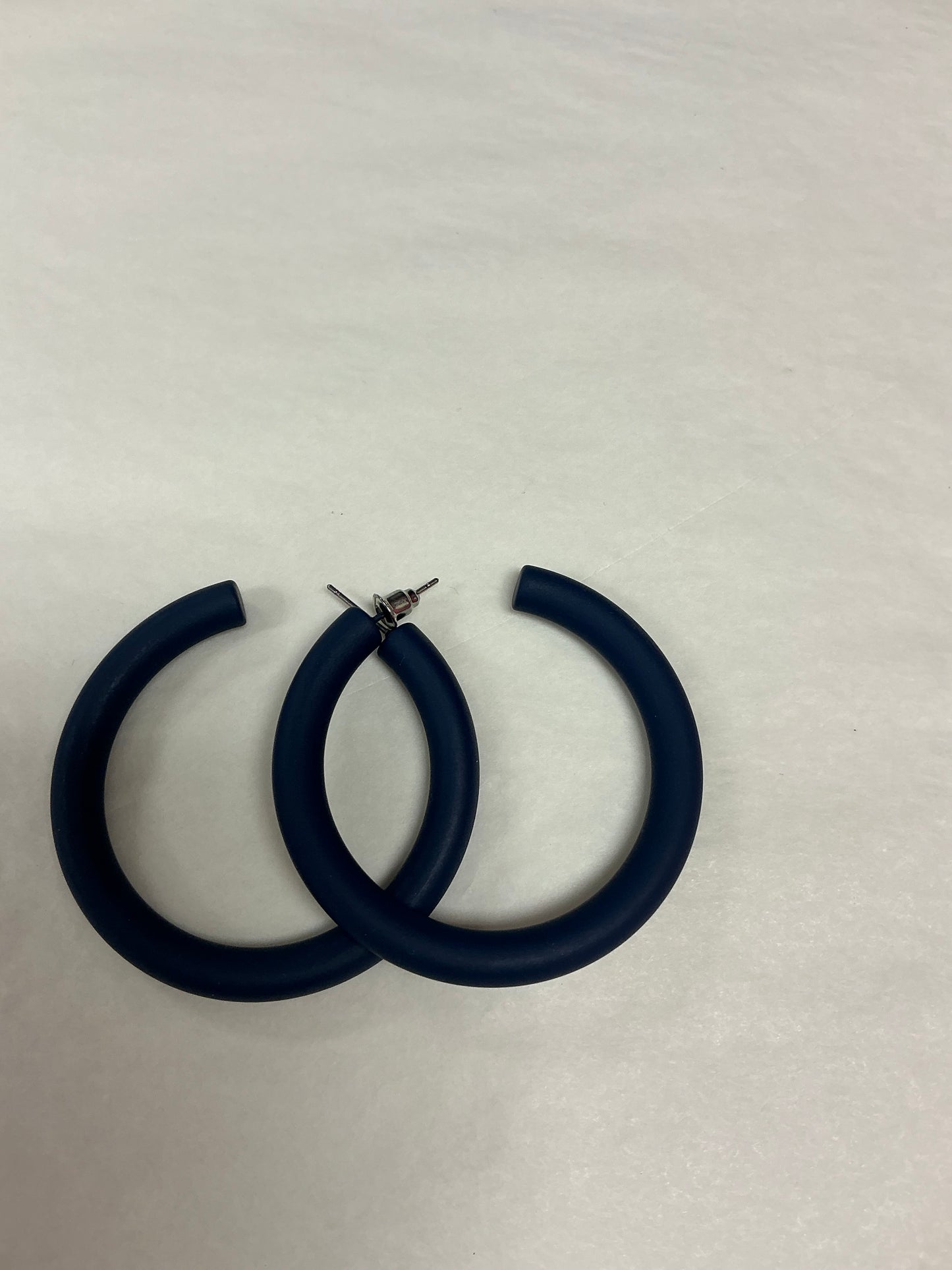 BLUE HOOP EARRING