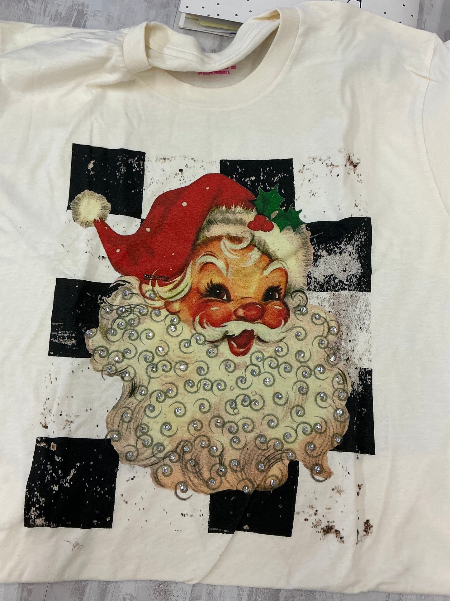 CHECKER SANTA TEE (08659