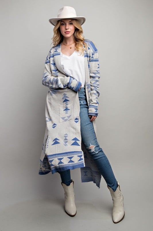AZTEC LONG CARDIGAN (919313