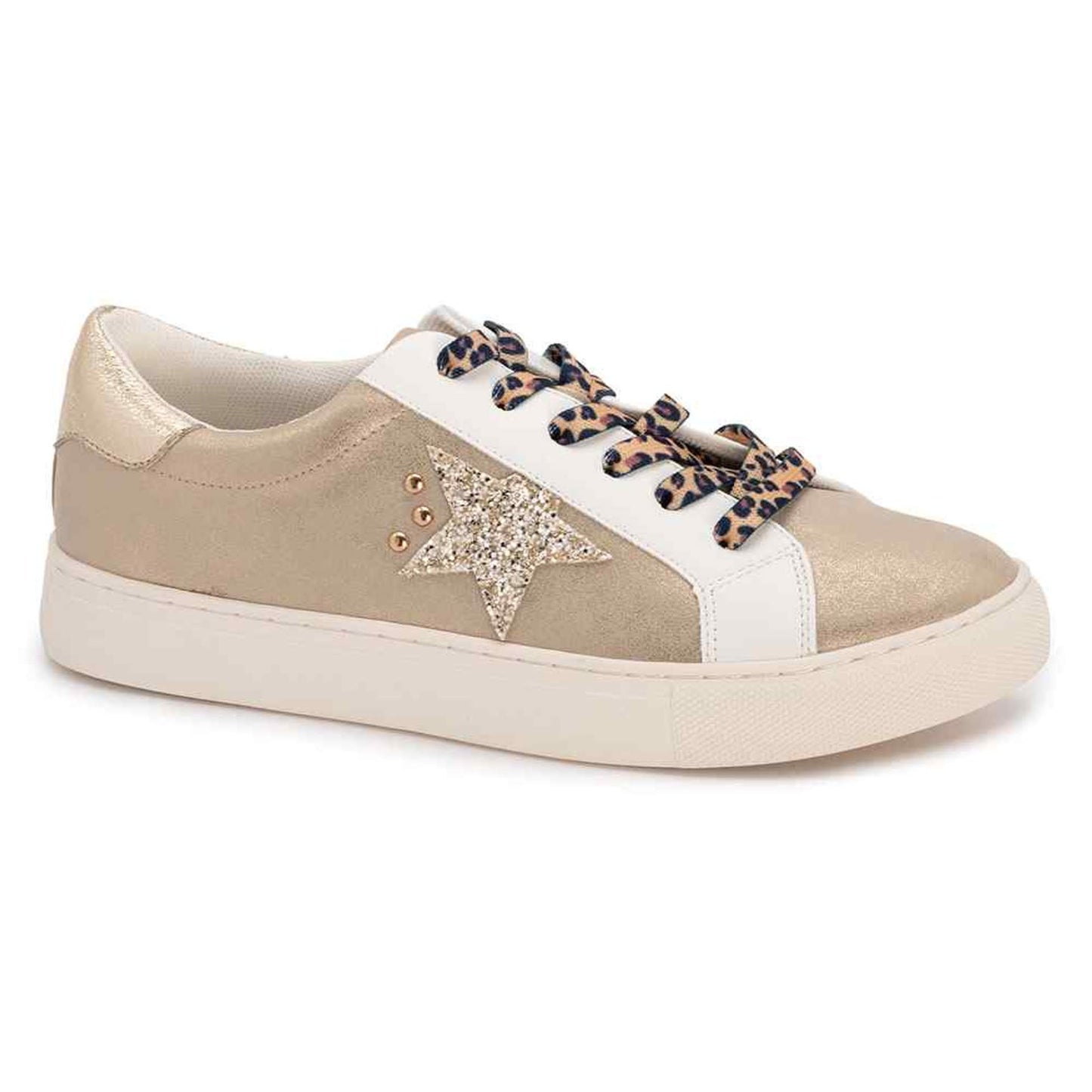 GOLD SNEAKERS WITH STAR