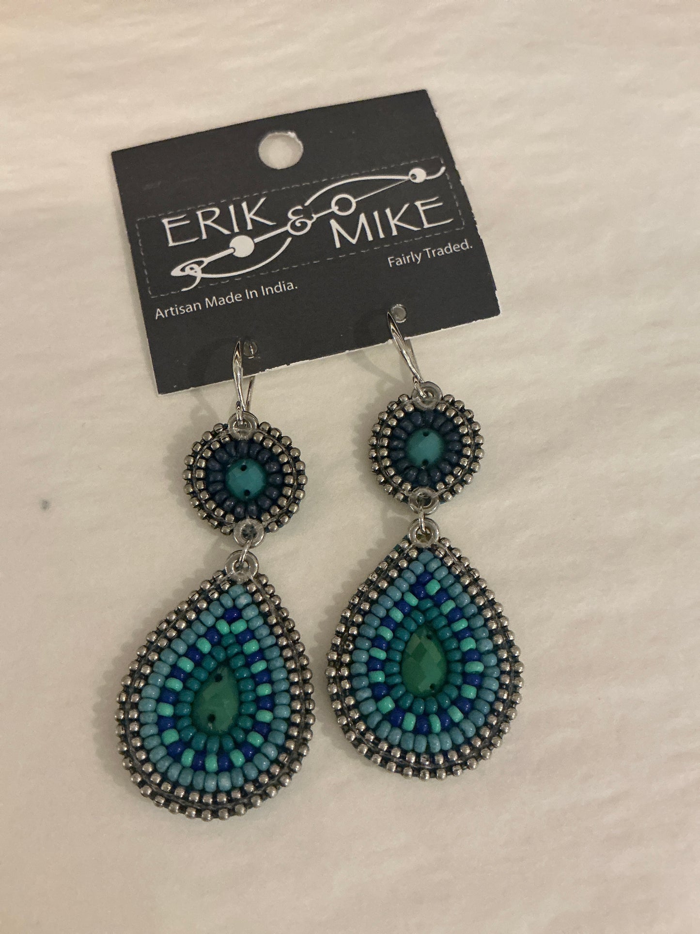 SEED BEAD DROP EARRING