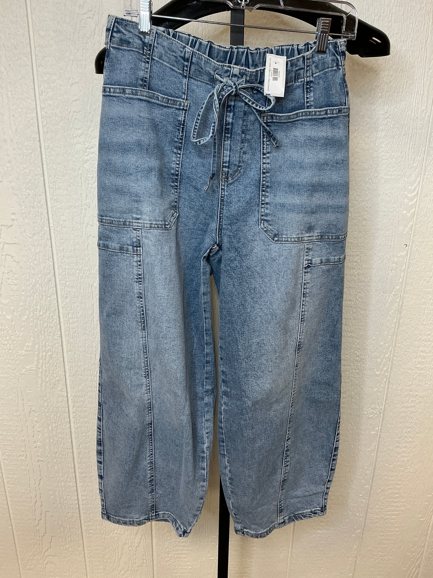 DRAWSTRING PAPERBAG WAIST JEAN