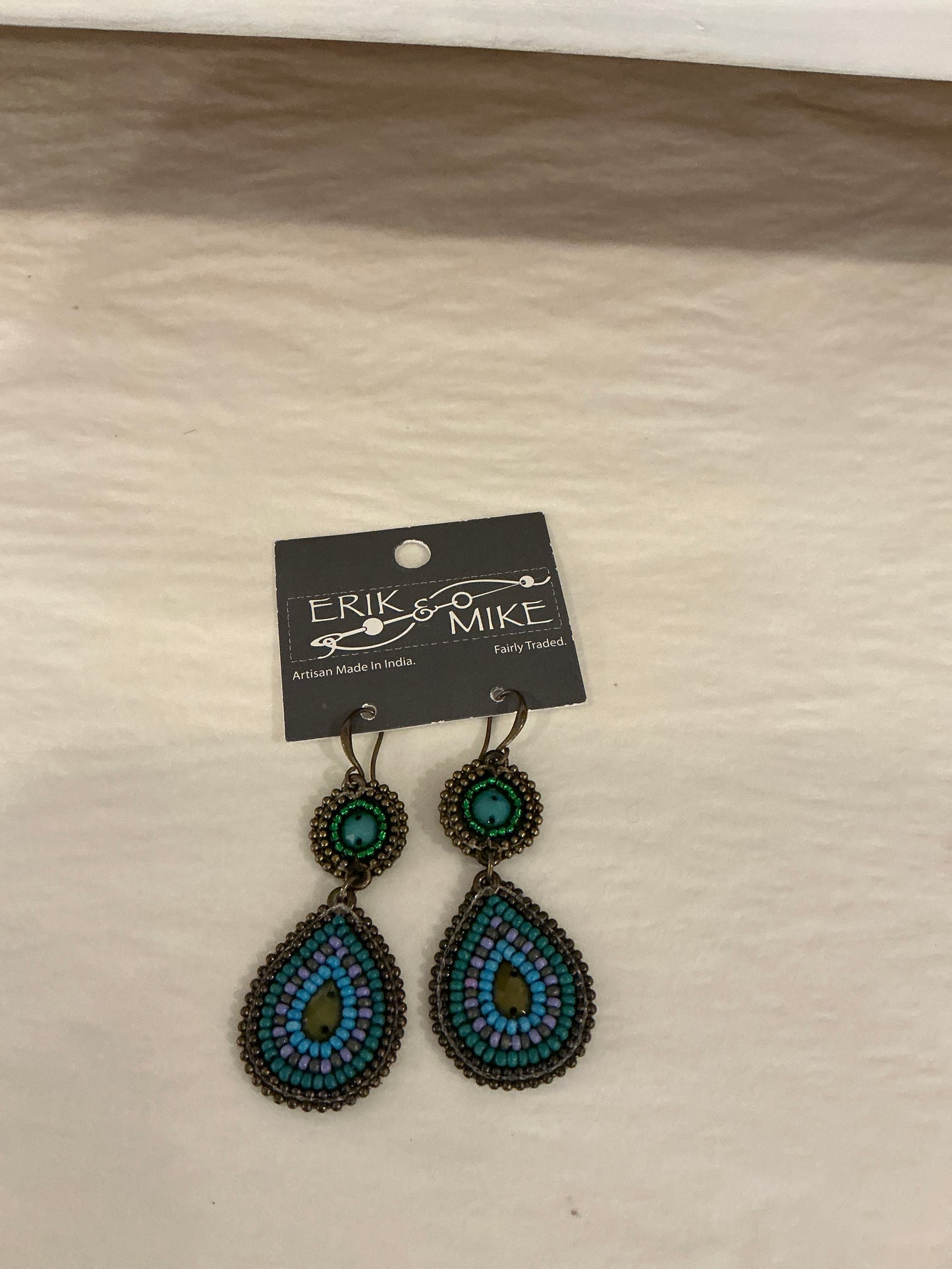 SEED BEAD DROP EARRING