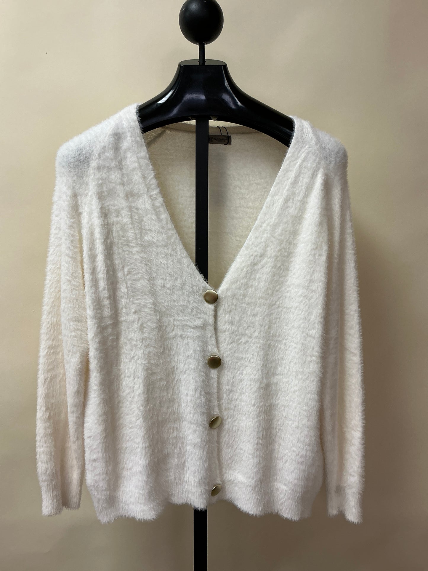SHORT FUZZY CARDIGAN