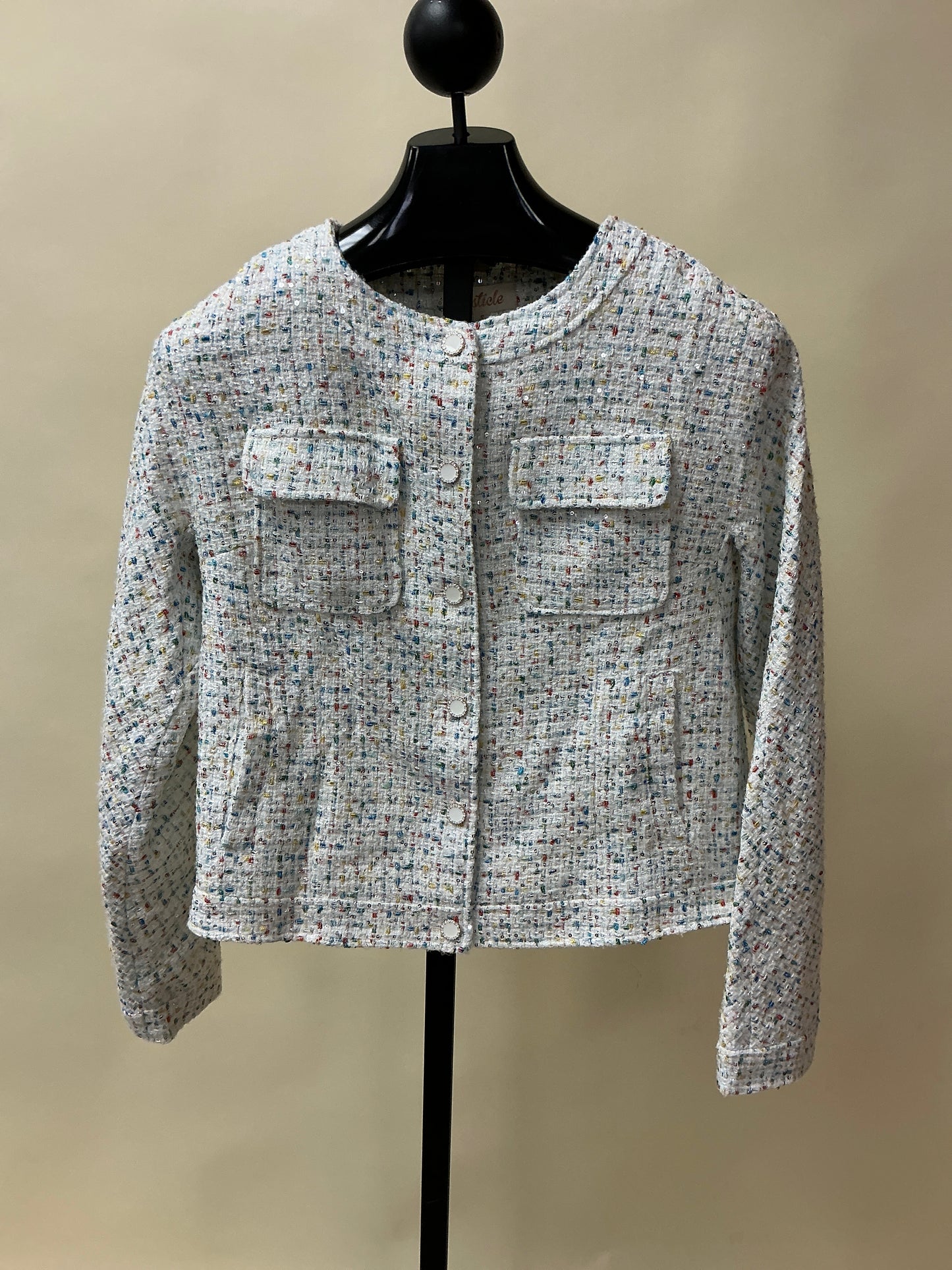 PLAID TWEED JKT(LJ0244