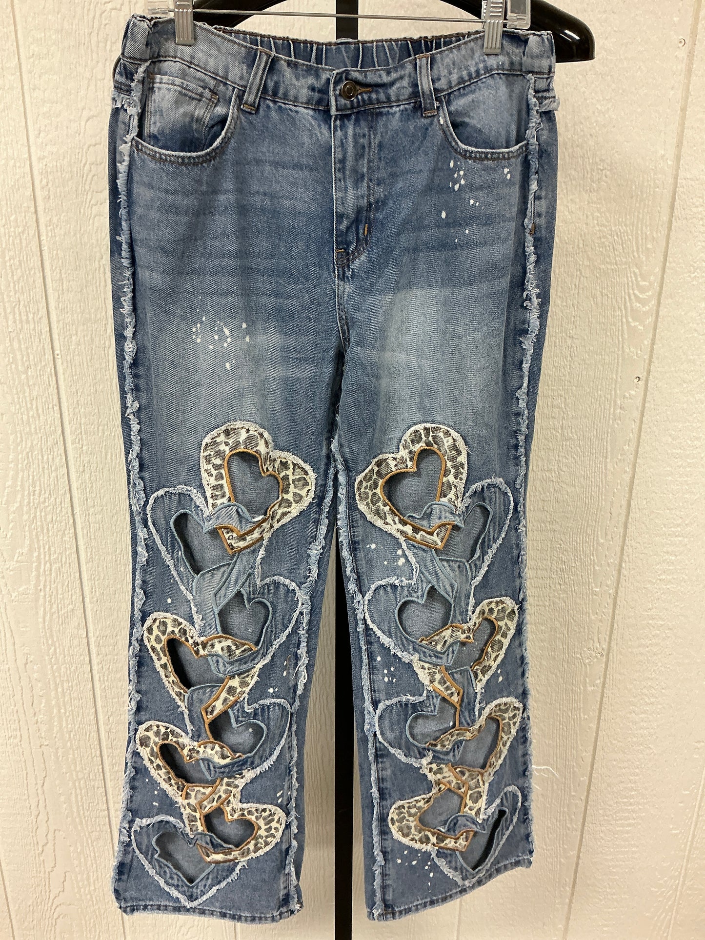 WASHED HEART COUTOUT JEAN