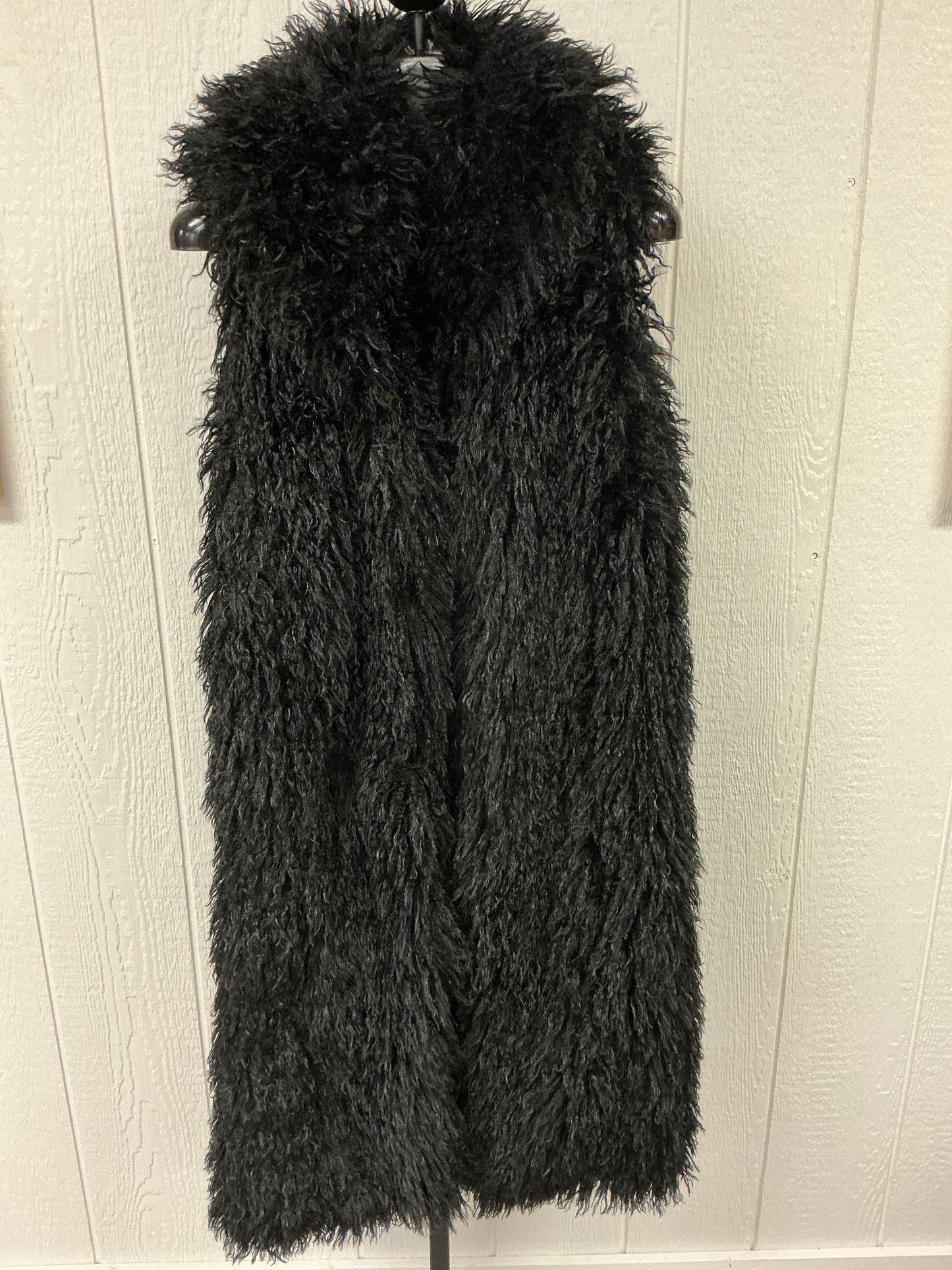 MONGOLIAN FAUX FUR MAXI VEST