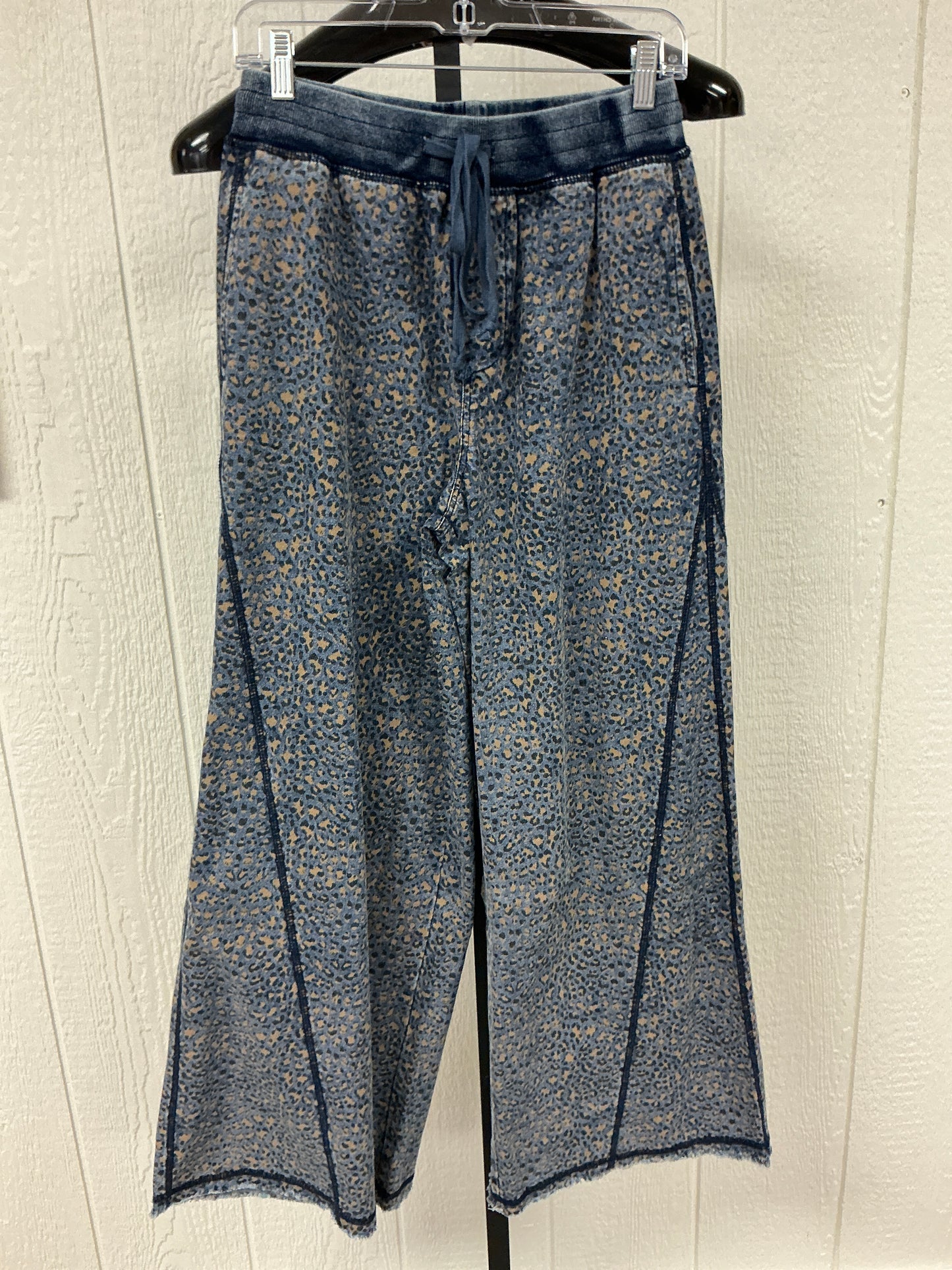 ANIMAL PRINT WASHED DENIM (EB56108
