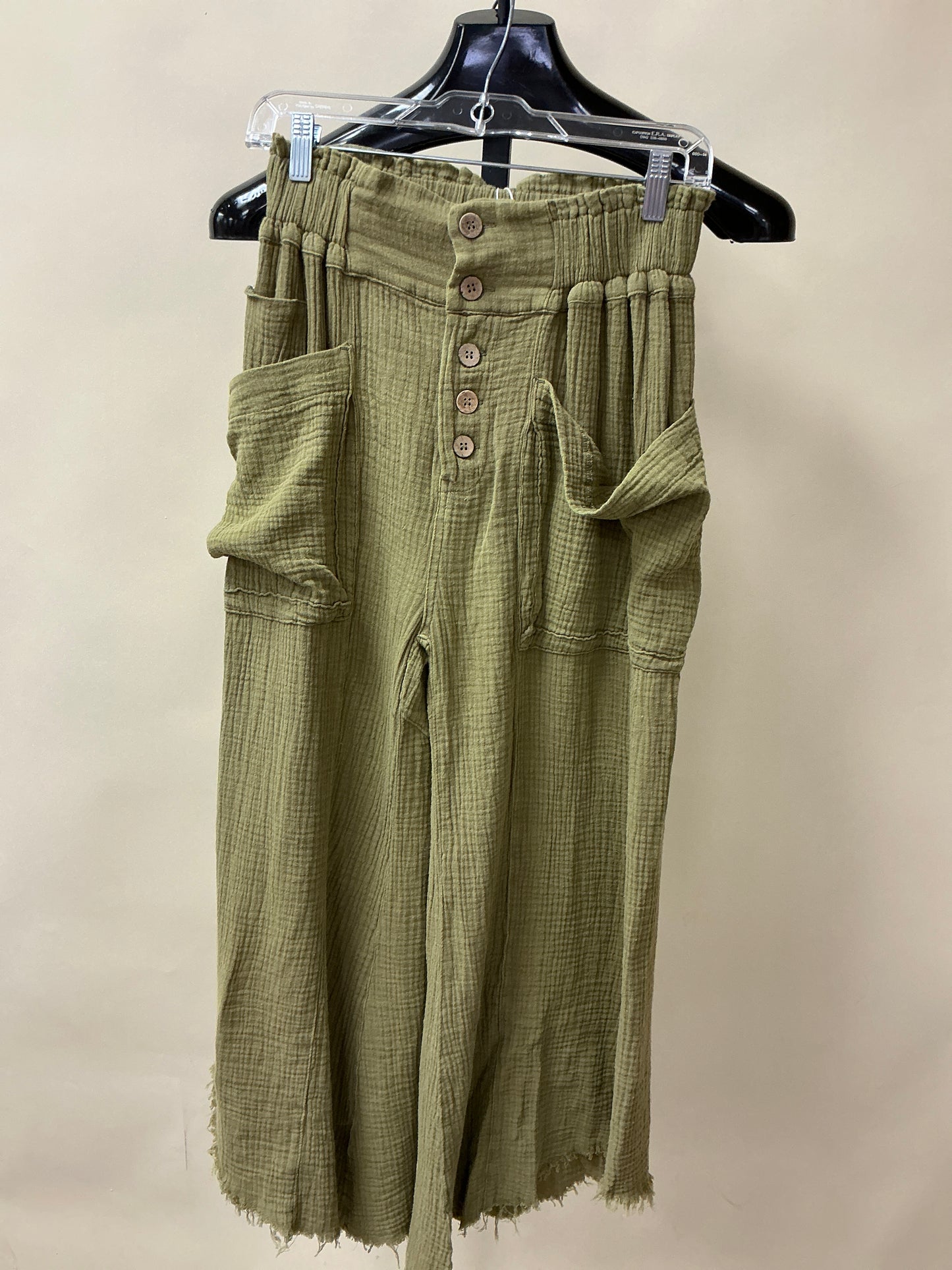 ELASTIC WAISTE WIDE LEG PANT