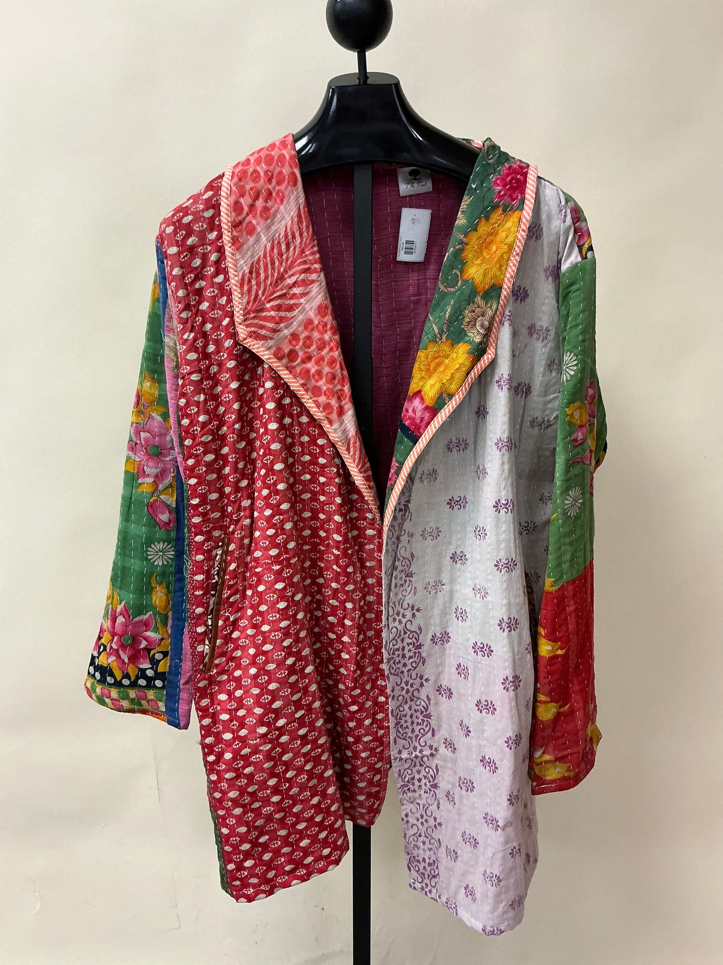 3/4 LENGTH MULTI COLOR QUILTED JKT
