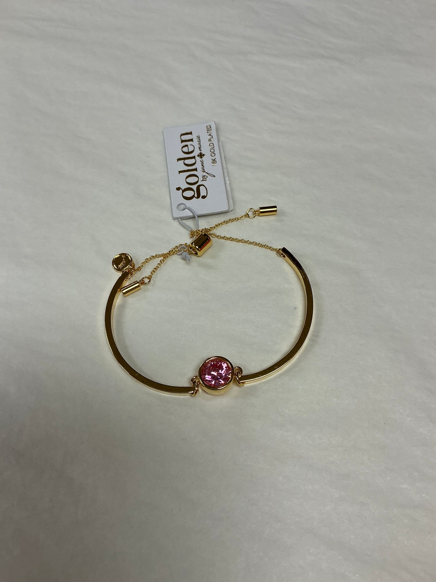 18K JEWEL CURVED BRACLET