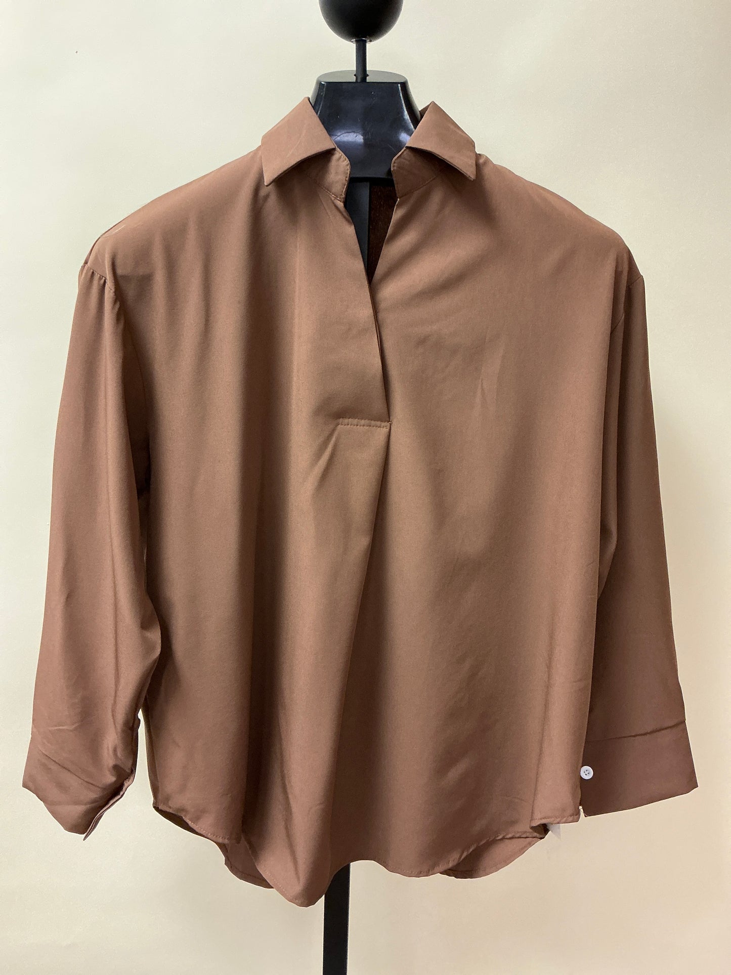 BROWN LONG SLV (9093