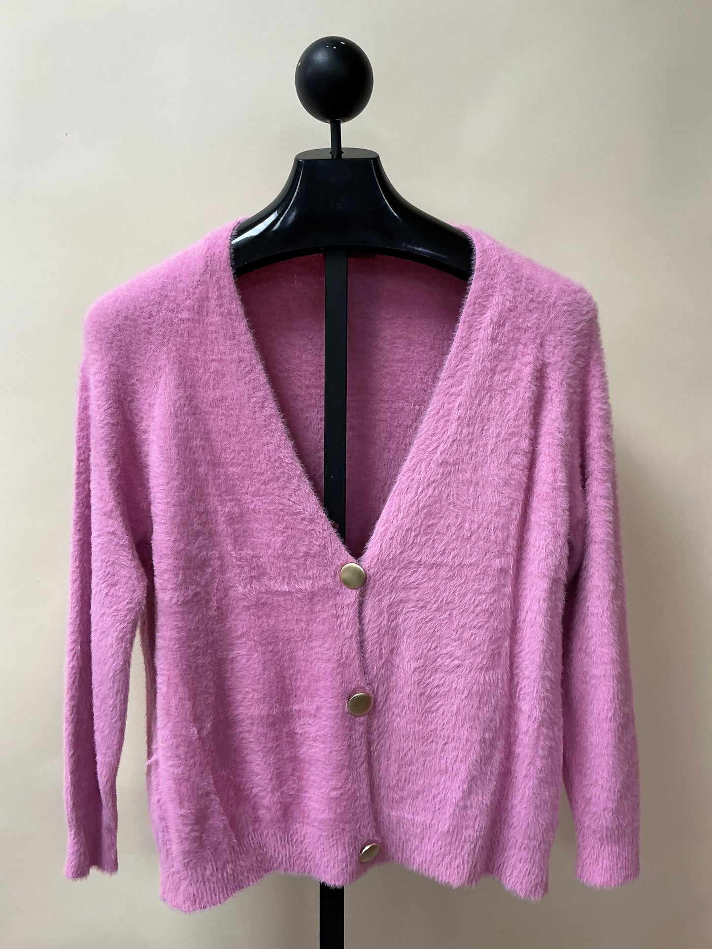 SHORT FUZZY CARDIGAN