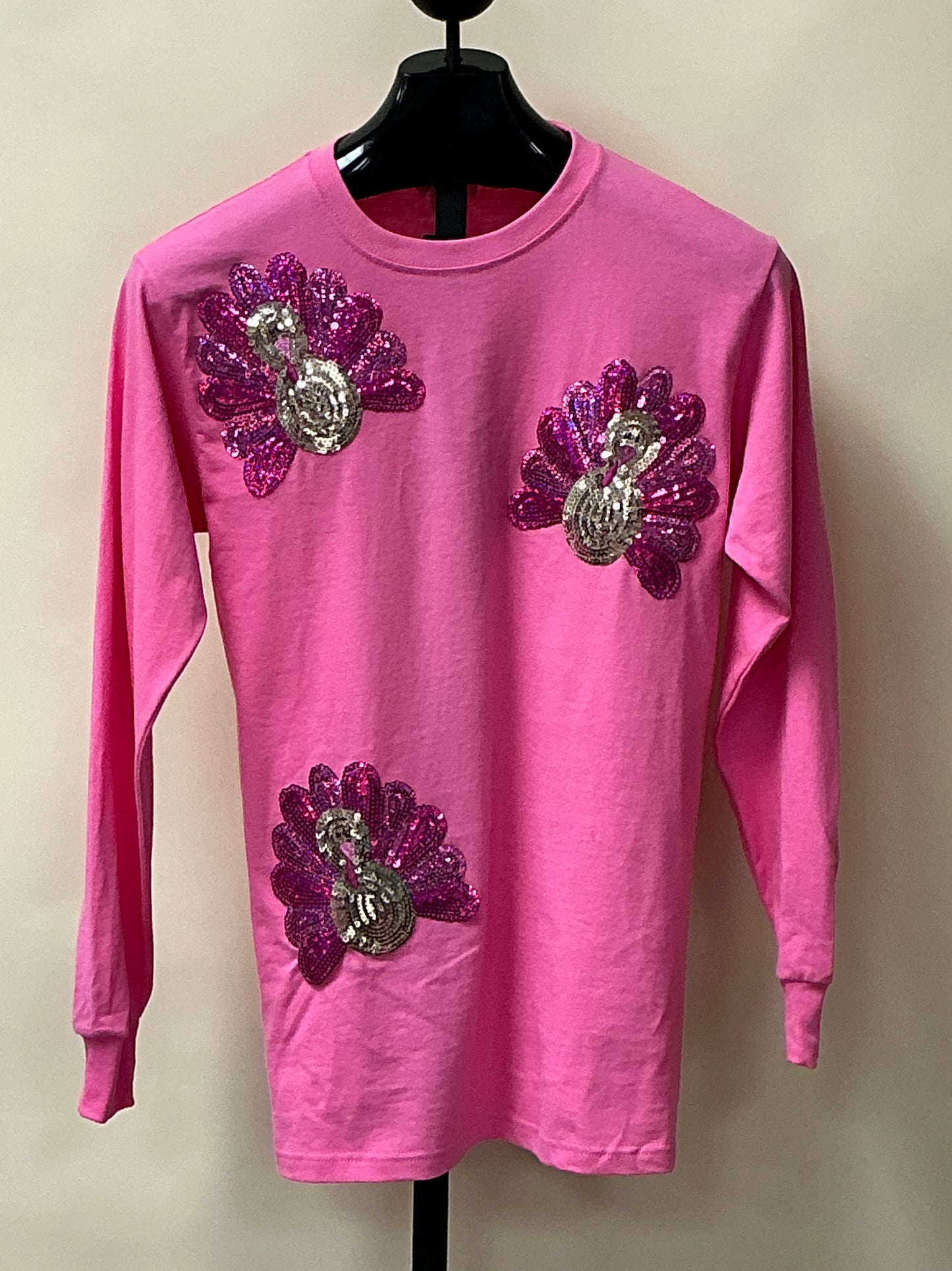 LONG SLV SEQUIN TURKEY