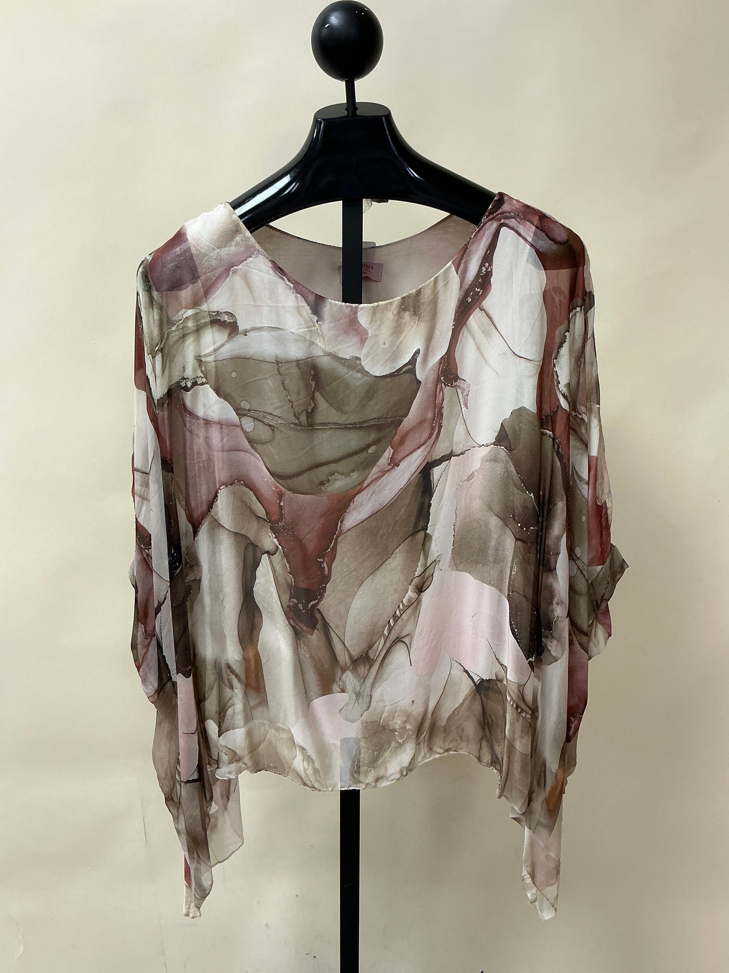 PRINT SILK TOP (1688