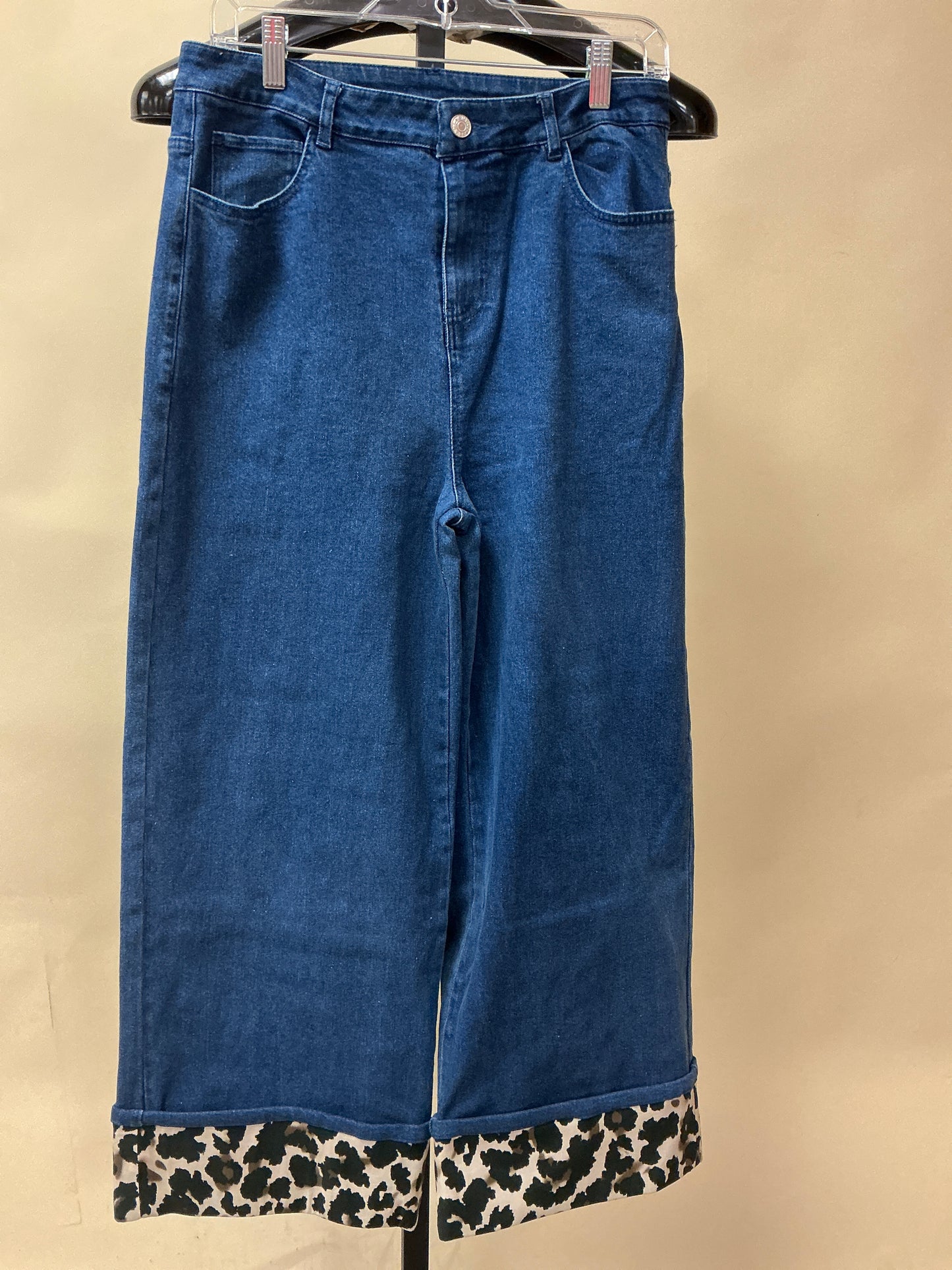 WIDE LEG DARK DENIM JEAN