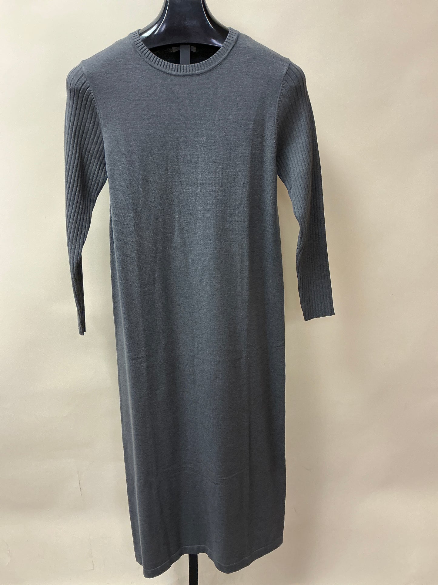 CHARCOAL KNIT DRESS(54306SW