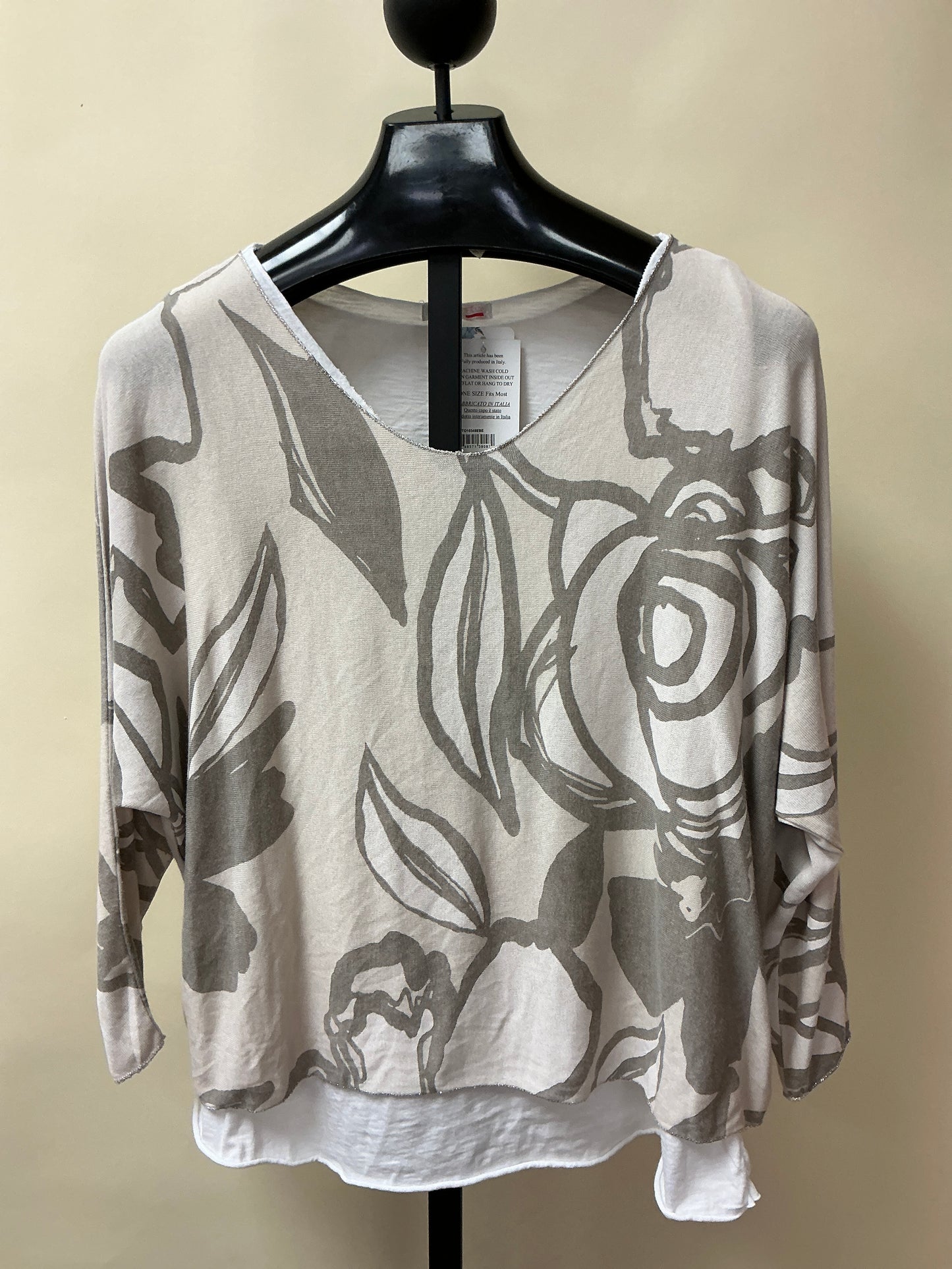 KNIT TOP W/UNDER SHIRT