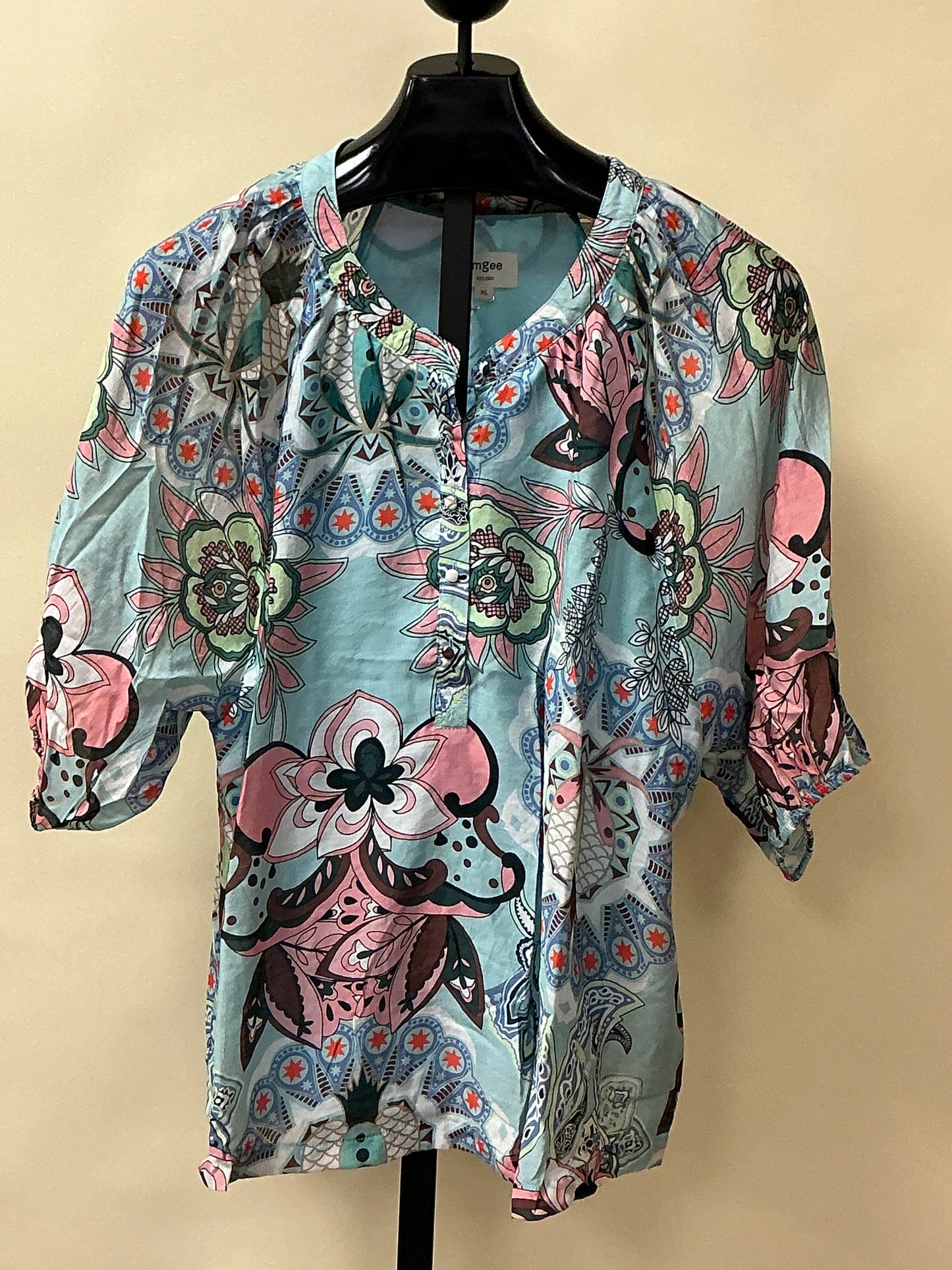 MULTI PAISLEY FLORAL BLOUSE