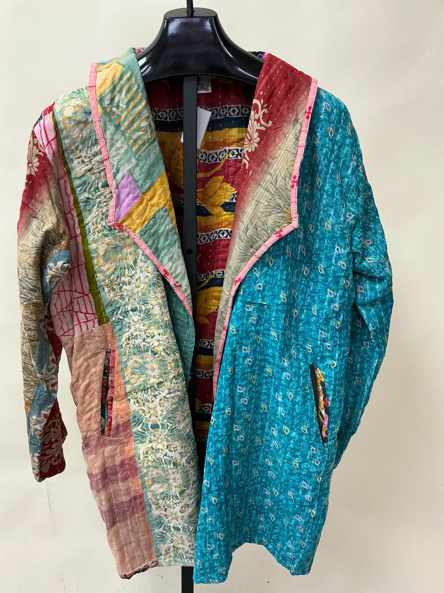 3/4 LENGTH MULTI COLOR QUILTED JKT