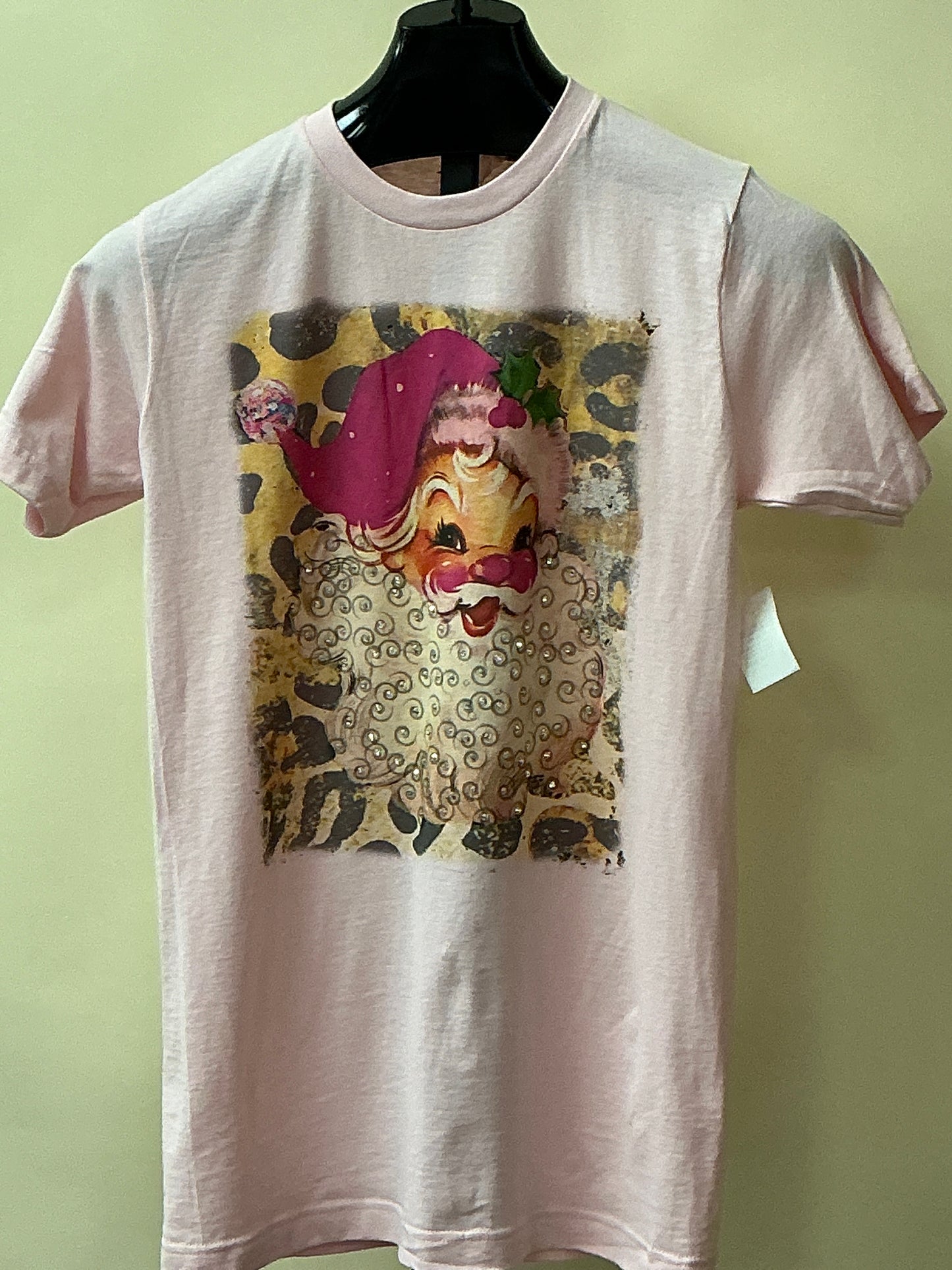 PINK VINTAGE SANTA TEE