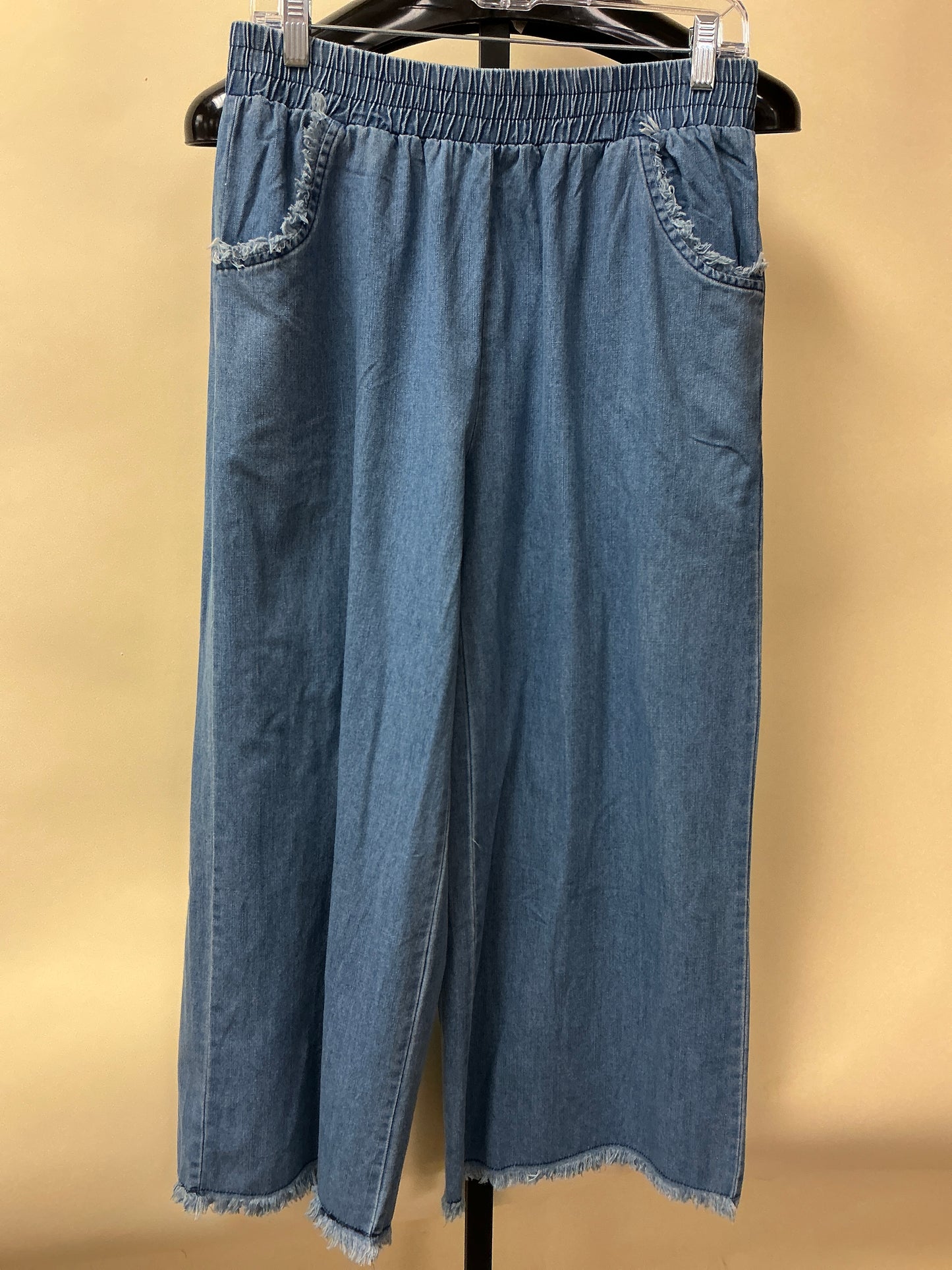 PANT W/FRINGED HEM