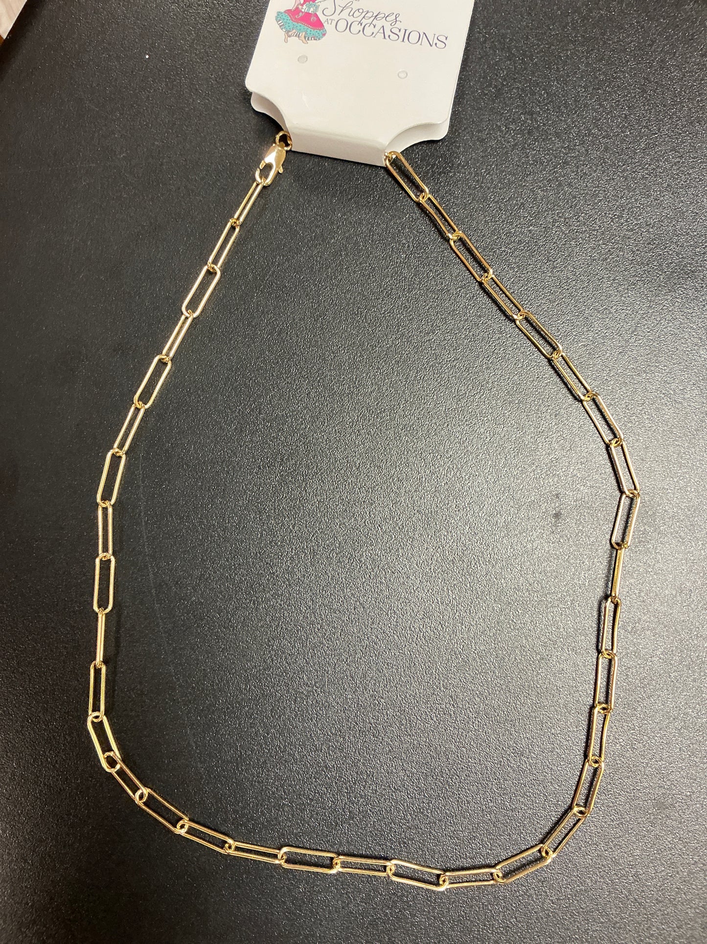 18" MED GOLD CHAIN LINK NECK