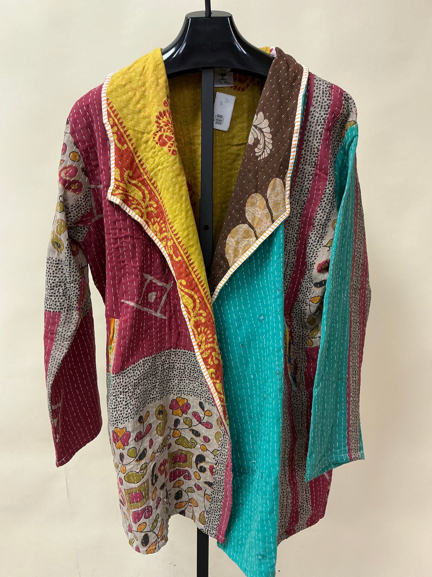 3/4 LENGTH MULTI COLOR QUILTED JKT