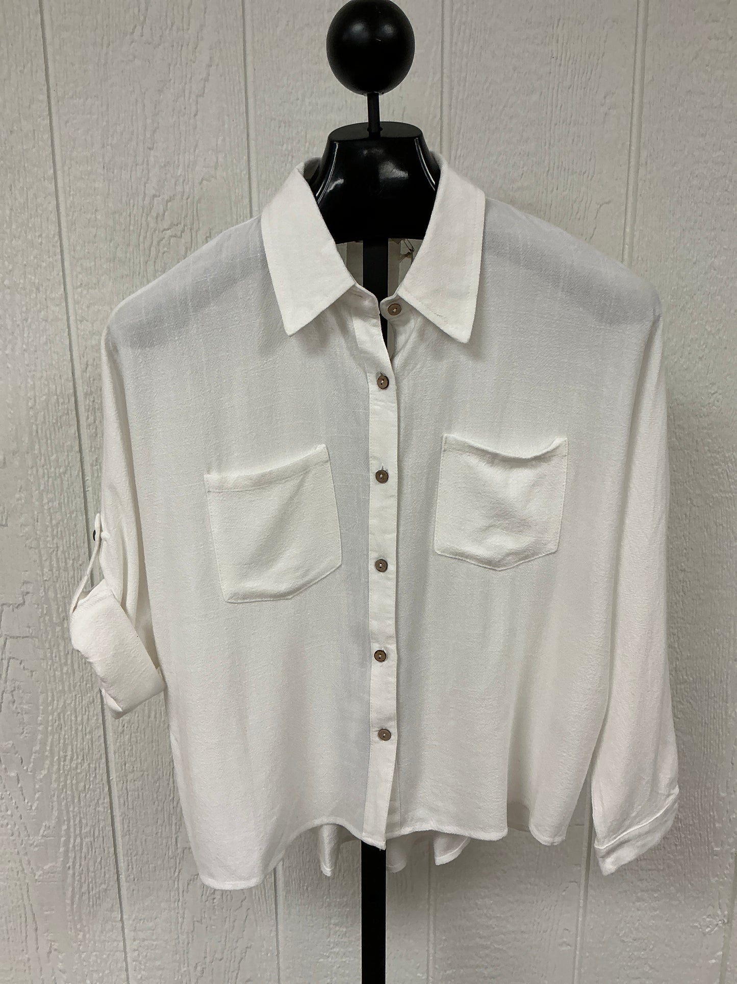 LONG SLV ROLL TAB DOLMAN