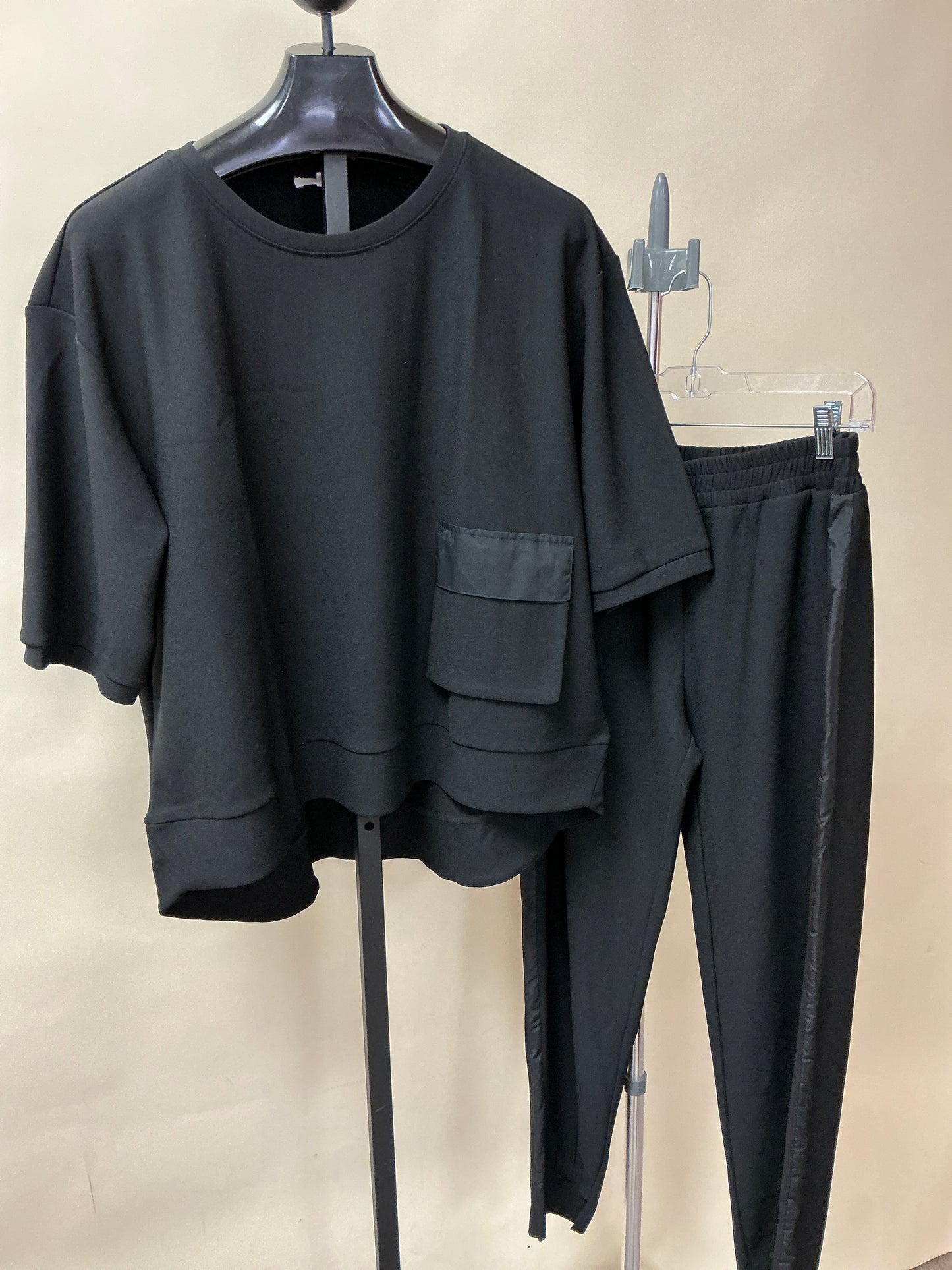 KAREN KNIT CREPE SET (33069K