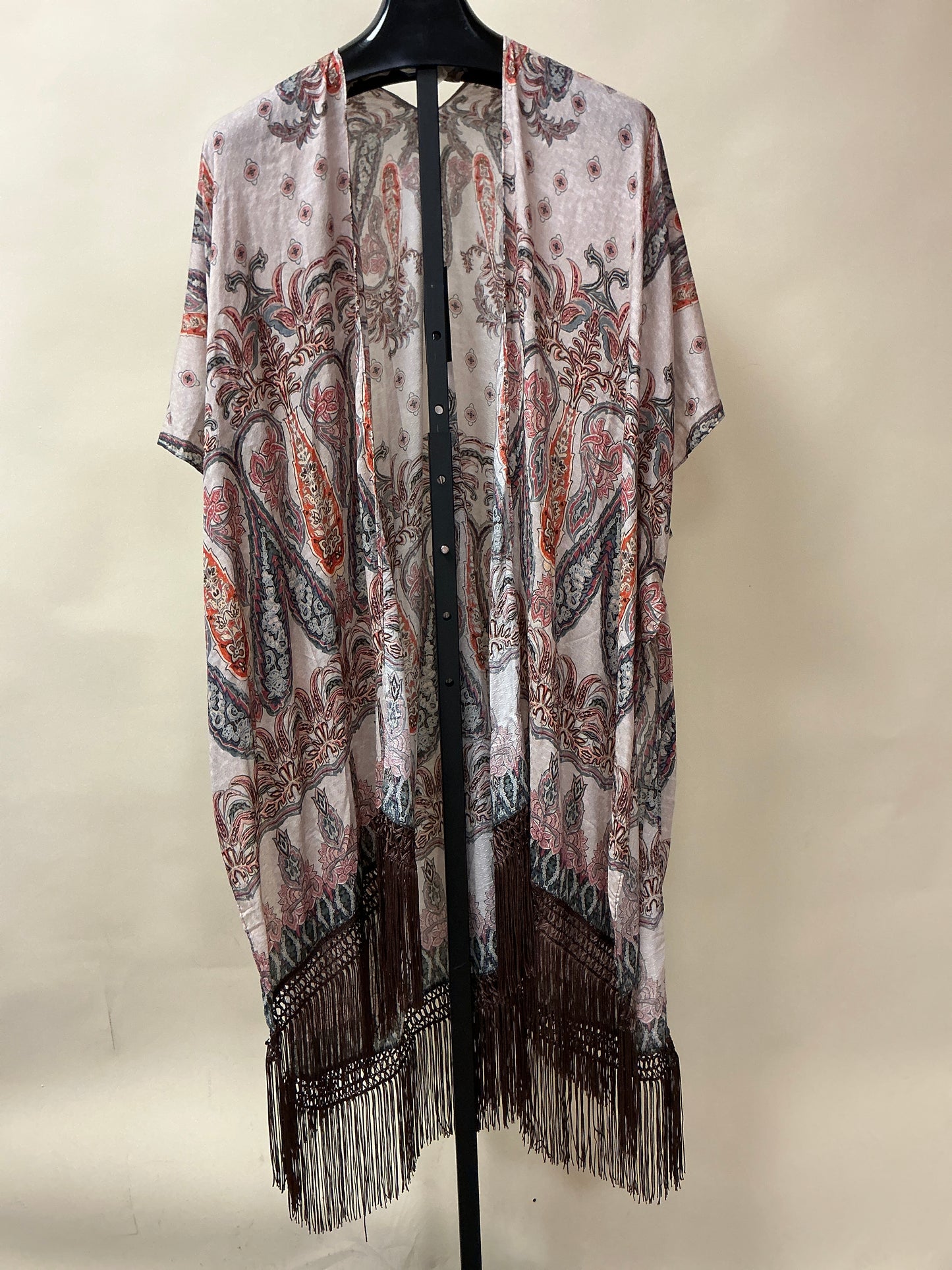 MOROCCAN KIMONO W/FRINGE