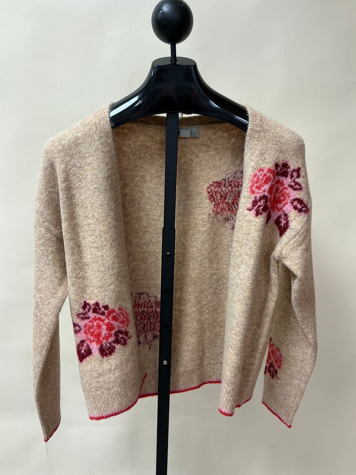 WOOL KNITFLORAL CARDIGAN(422629