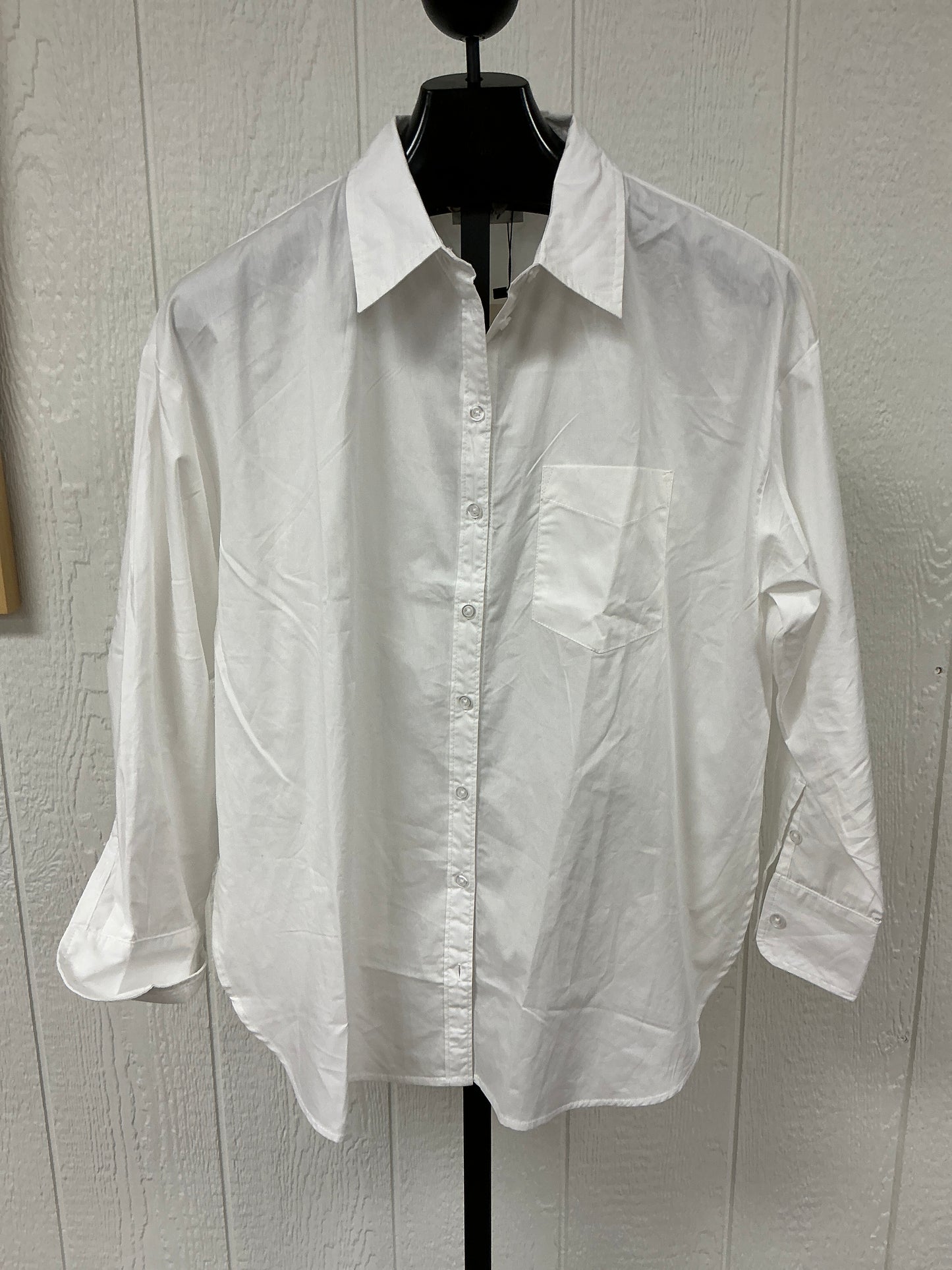 BUTTON DOWN HIGH/LOW SHIRT (SDT6400