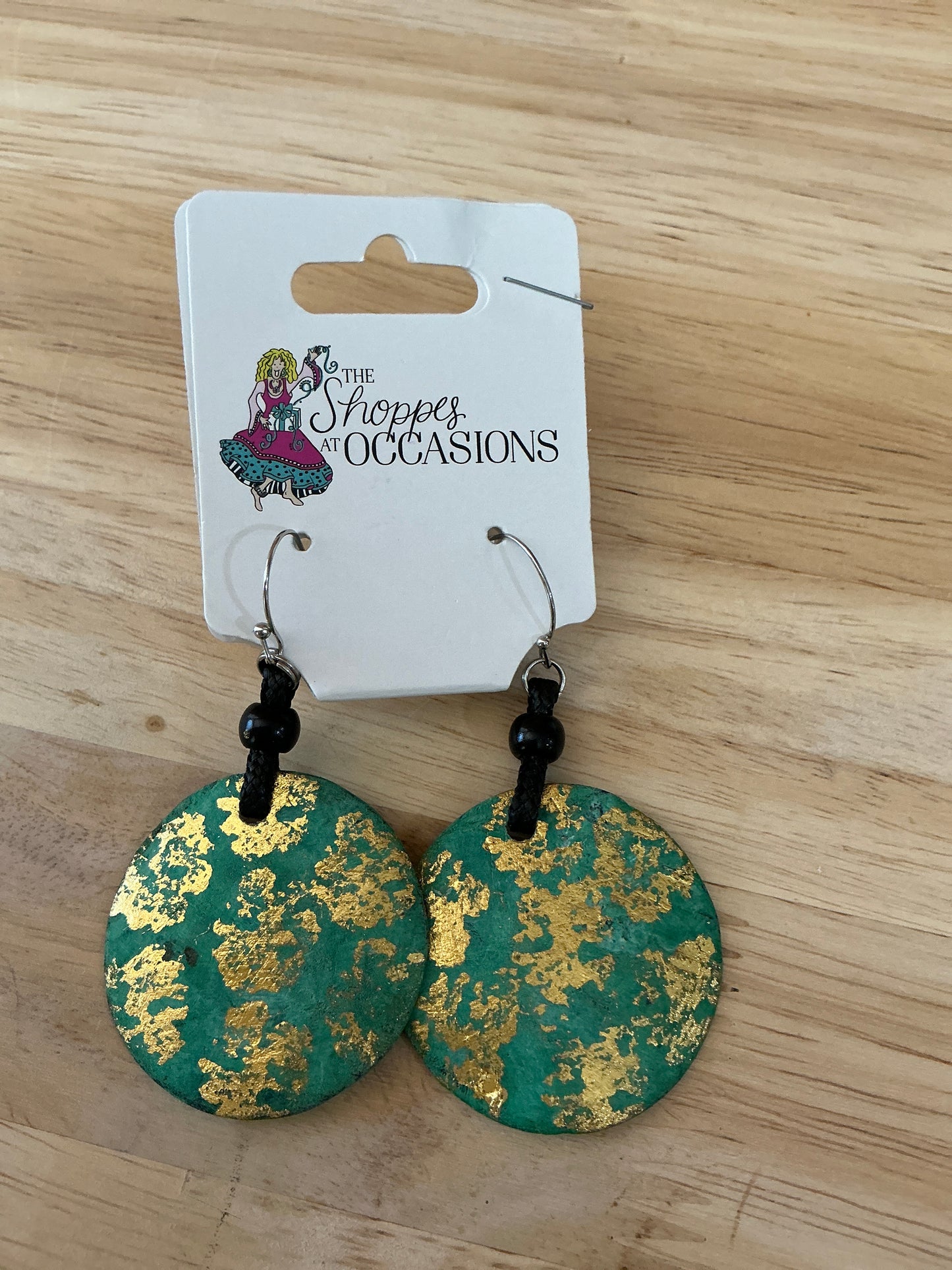 PAINTED SHELL EARRINGS