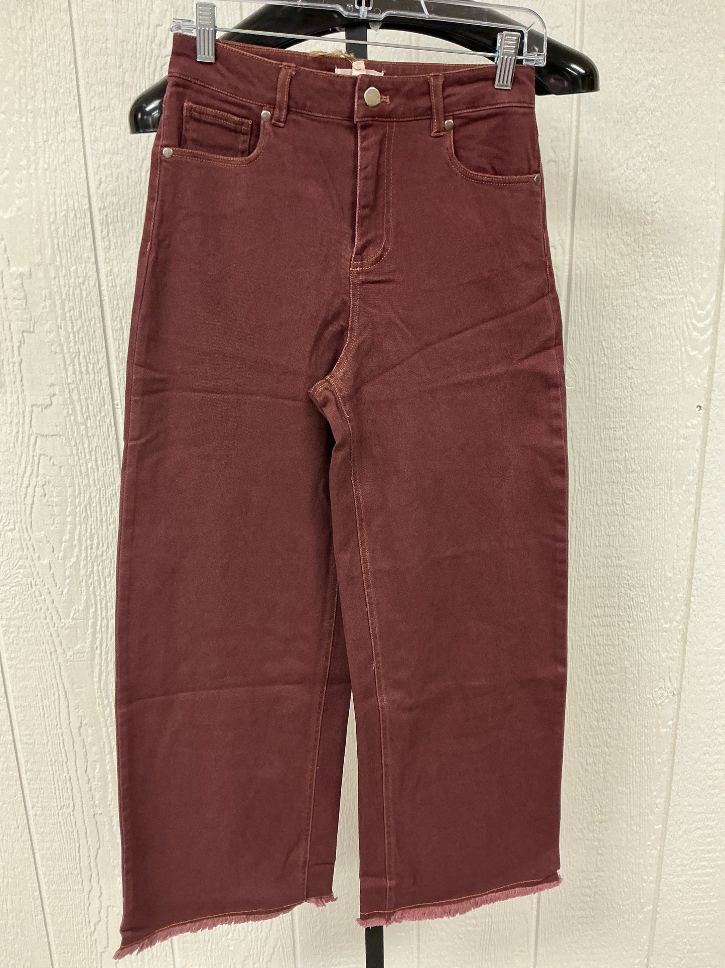 WINE FRAY BOTTOM PANT (EB57006