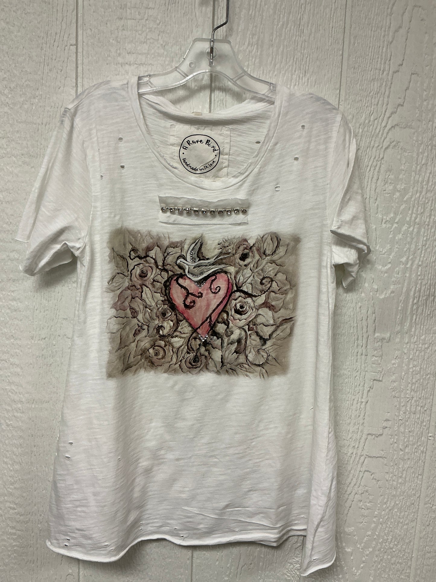 LOVE & DOVE PRINT TOP(08691