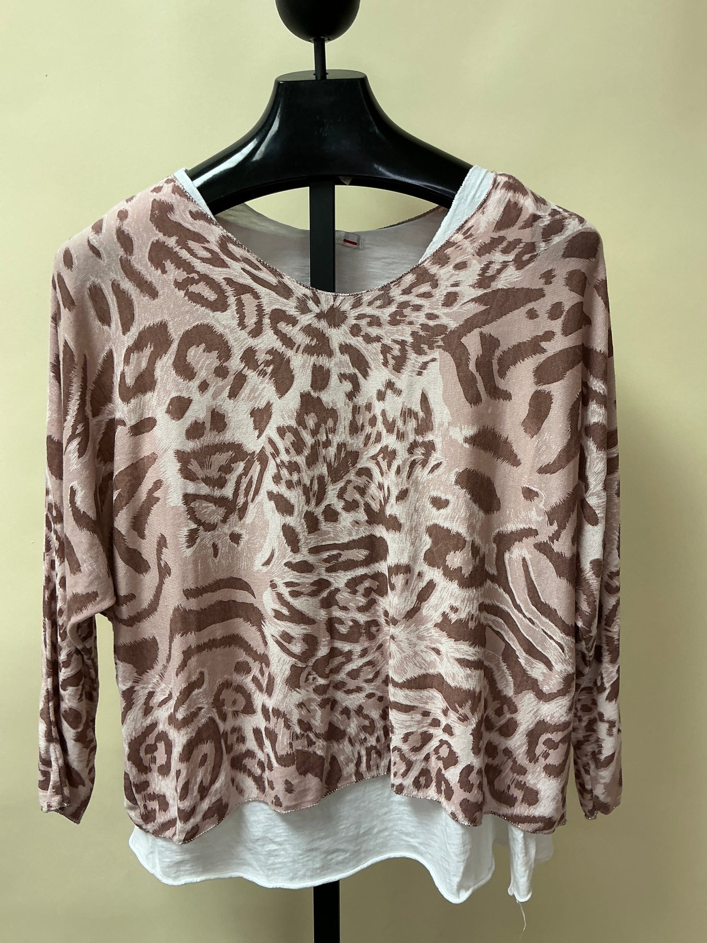 KNIT TOP W/UNDER SHIRT