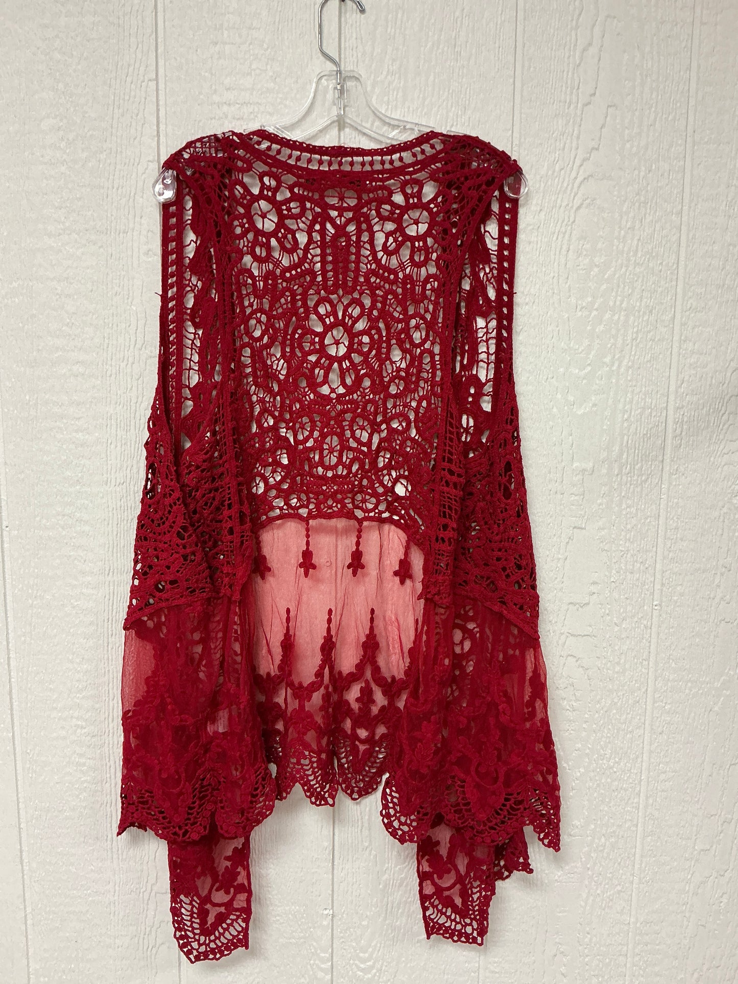 CROCHET/LACE VEST(OLS-4421