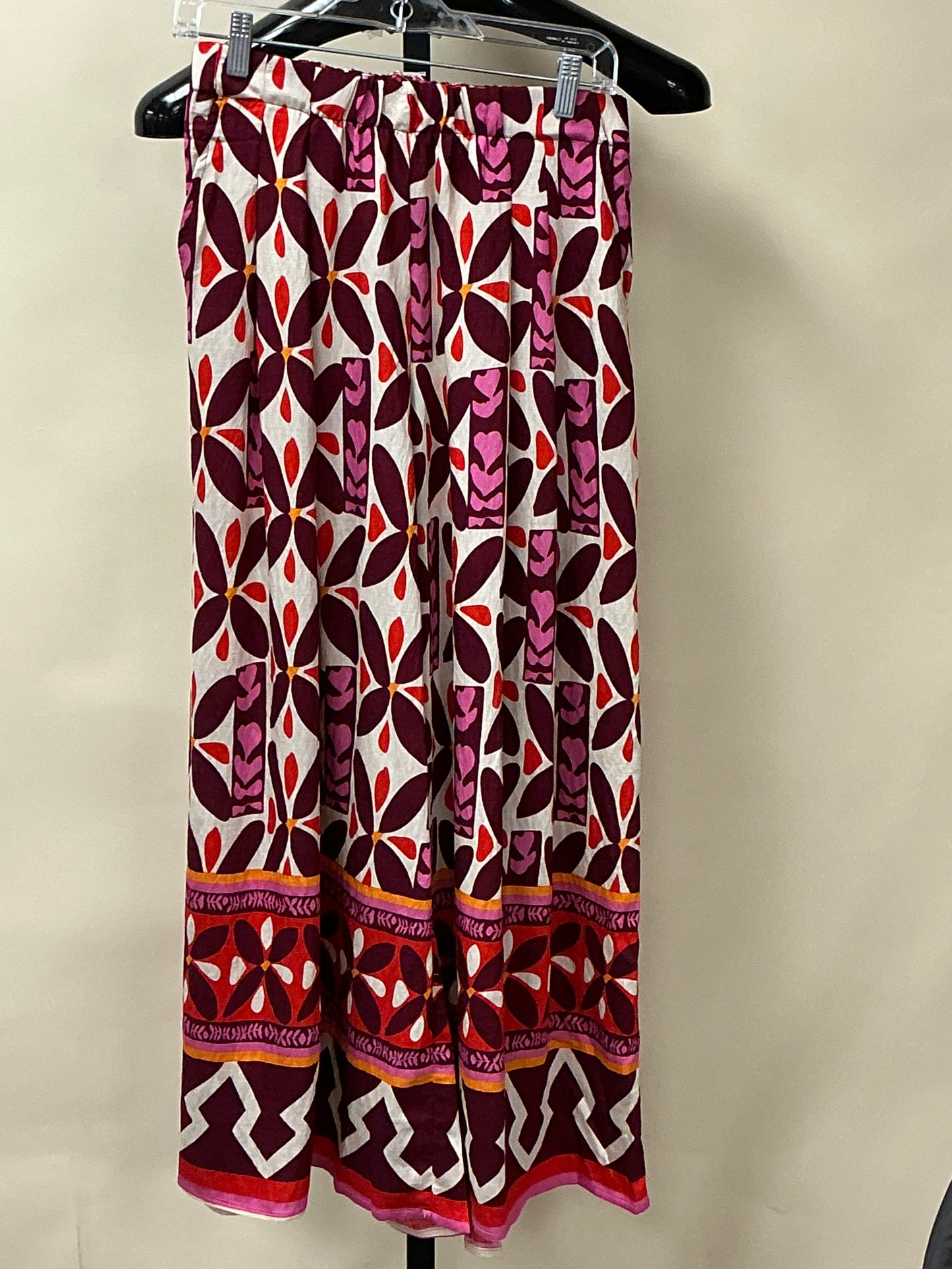 BURGUNDY MIX PANTS