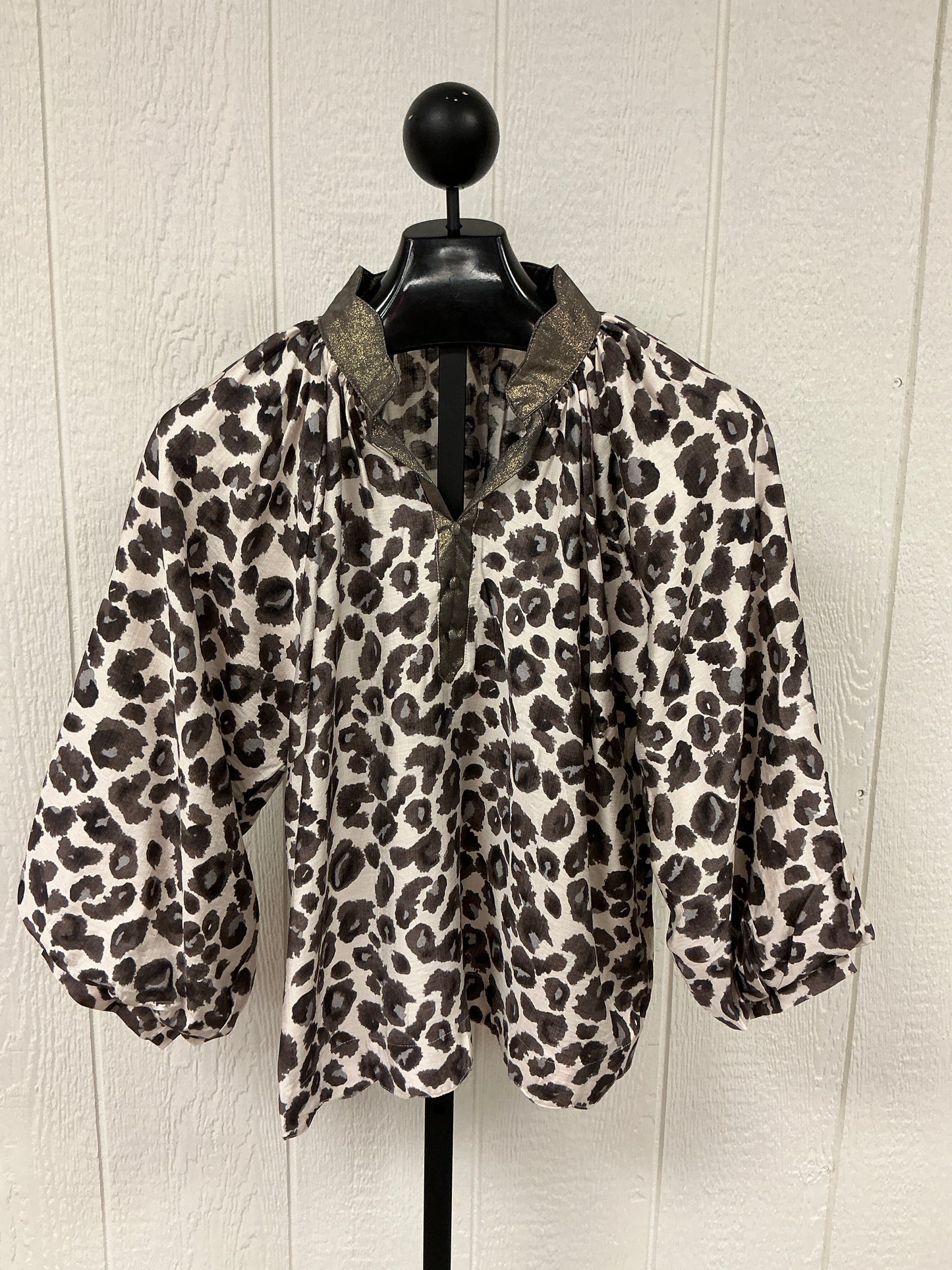 ANIMAL PRING RAGLAND SLV TOP